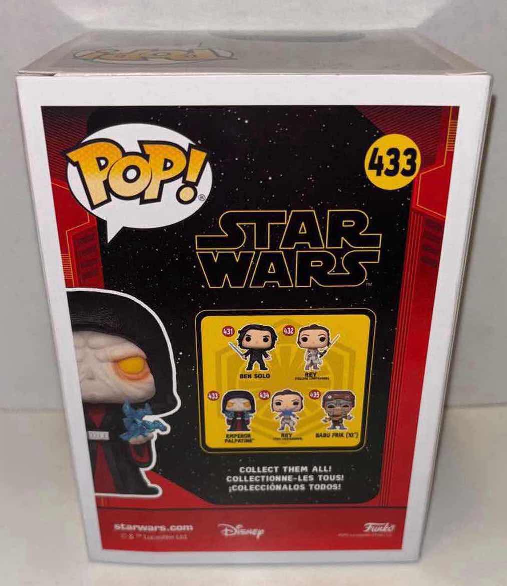 Photo 5 of NEW FUNKO POP! STAR WARS VINYL BOBBLE-HEAD FIGURE, #433 EMPEROR PALPATINE