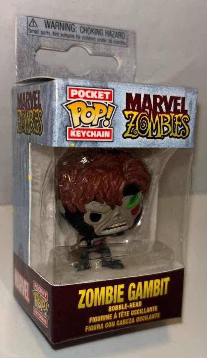 Photo 7 of NEW FUNKO POP! MARVEL ZOMBIES 2-PACK BOBBLE-HEAD FIGURES, #789 ZOMBIE DOCTOR DOOM & POCKET POP! KEYCHAIN ZOMBIE GAMBIT