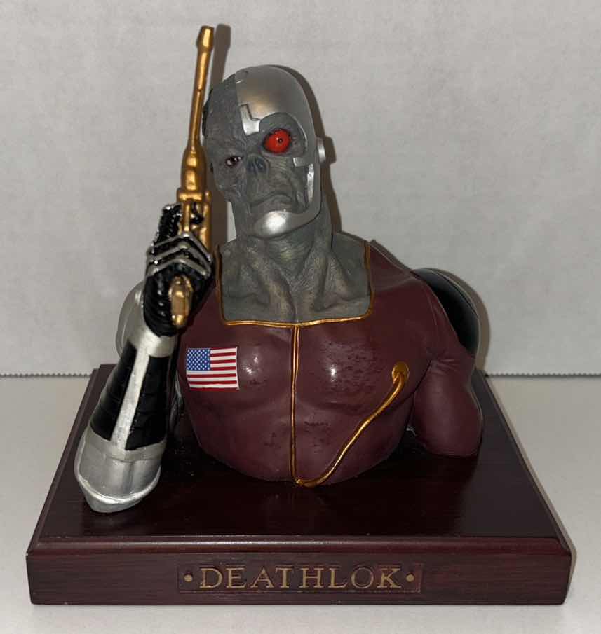 Photo 1 of NEW DYNAMIC FORCES EARTH X LIMITED EDITION RESIN BUST #5, MARVEL “DEATHLOK” (#2,875/3000)