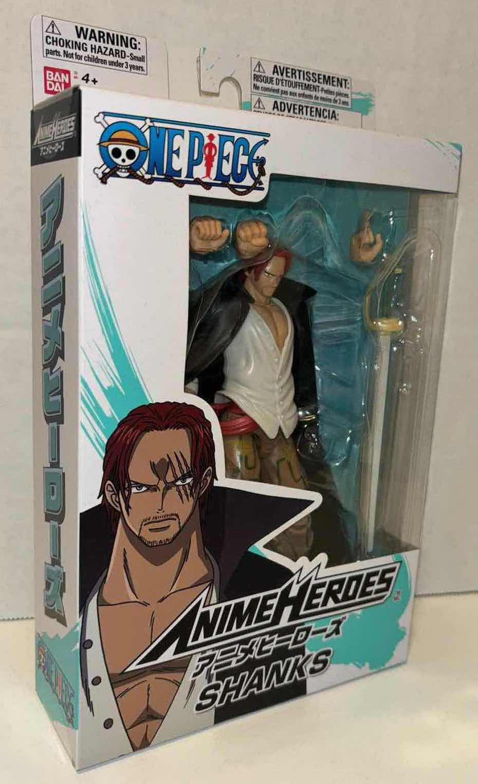 Photo 2 of NEW BANDAI ONE PIECE ANIME HEROES “SHANKS” ACTION FIGURE & ACCESSORIES