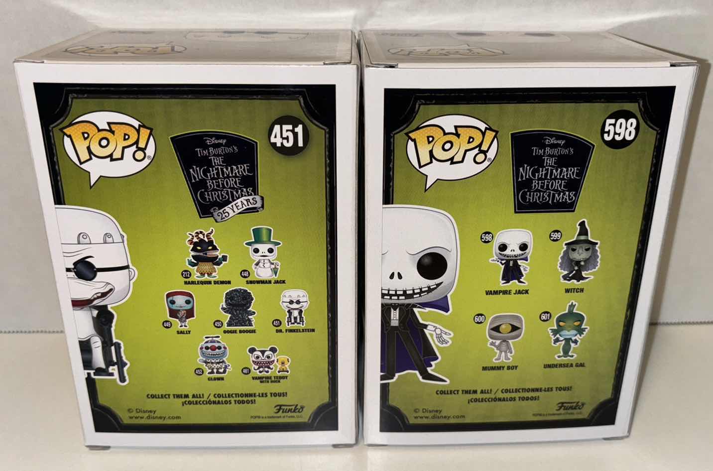 Photo 6 of NEW FUNKO POP! DISNEY VINYL FIGURES, #451 DR. FINKELSTEIN & #598 VAMPIRE JACK