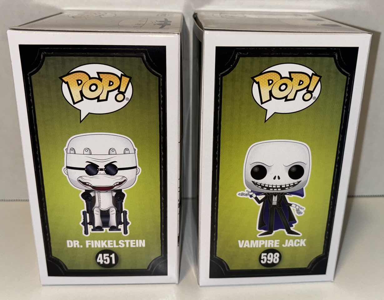 Photo 4 of NEW FUNKO POP! DISNEY VINYL FIGURES, #451 DR. FINKELSTEIN & #598 VAMPIRE JACK