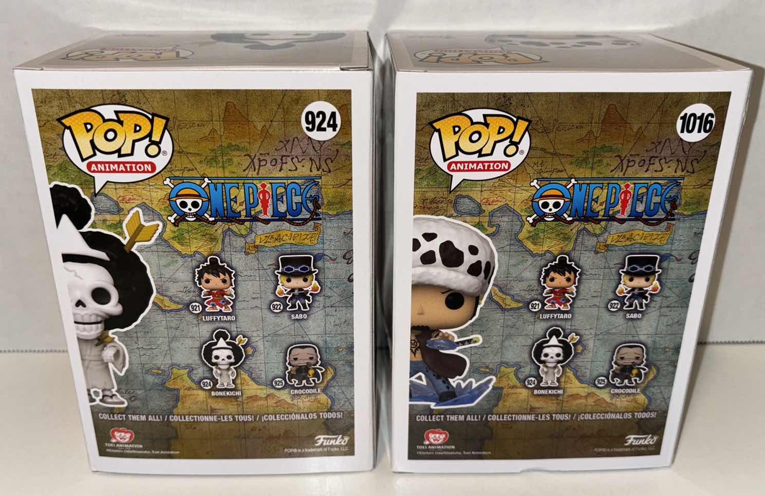 Photo 6 of NEW FUNKO POP! ANIMATION VINYL FIGURES, ONE PIECE #924 BONEKICHI & #1016 TRAFALGAR LAW