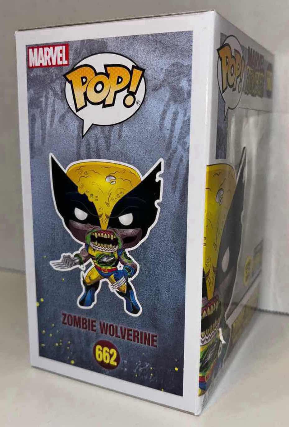 Photo 5 of NEW FUNKO POP! MARVEL ZOMBIES BOBBLE-HEAD FIGURE & BOBBLE-HEAD KEYCHAIN, #662 ZOMBIE WOLVERINE (GLOW IN THE DARK) & ZOMBIE GAMBIT POCKET POP! KEYCHAIN