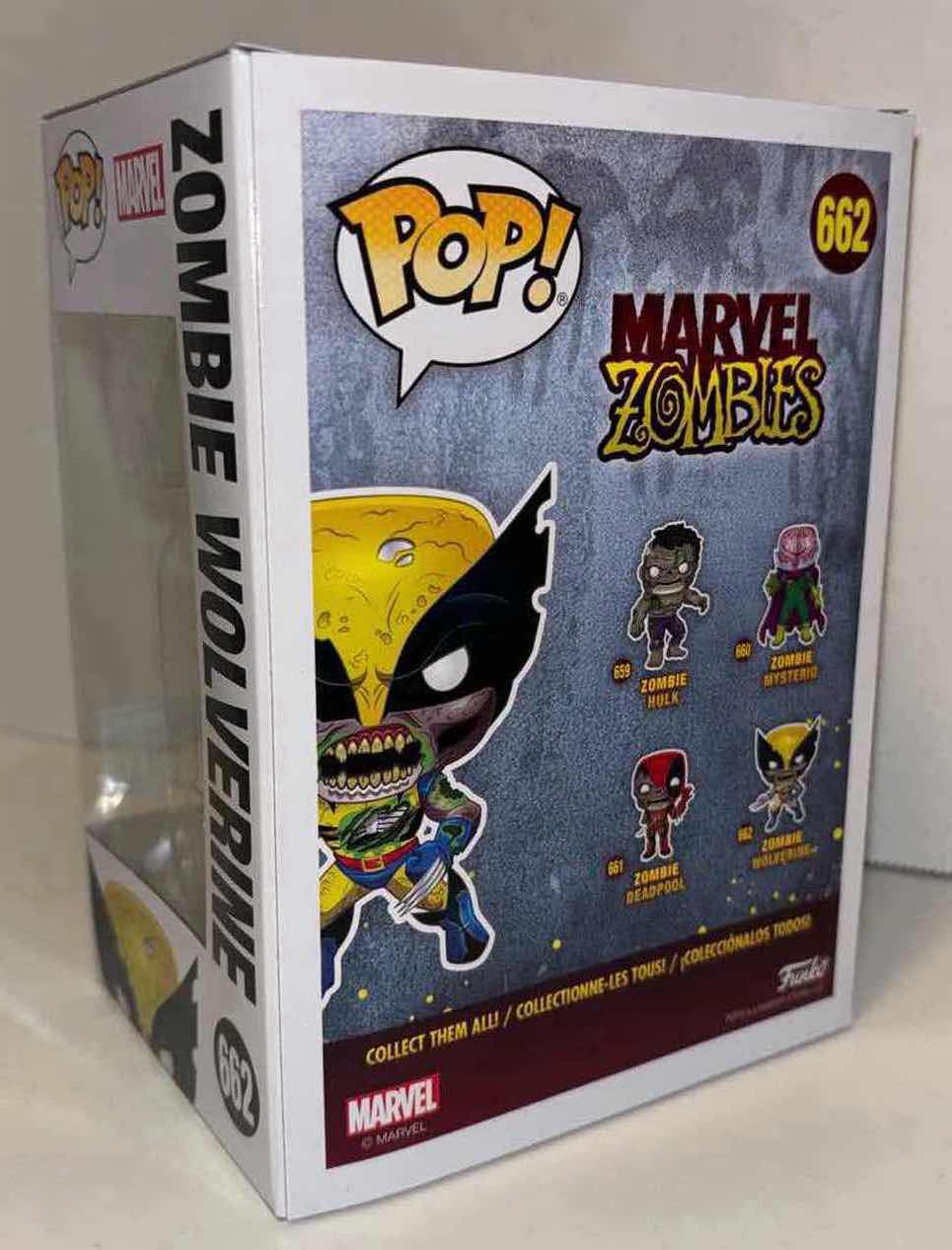 Photo 6 of NEW FUNKO POP! MARVEL ZOMBIES BOBBLE-HEAD FIGURE & BOBBLE-HEAD KEYCHAIN, #662 ZOMBIE WOLVERINE (GLOW IN THE DARK) & ZOMBIE GAMBIT POCKET POP! KEYCHAIN