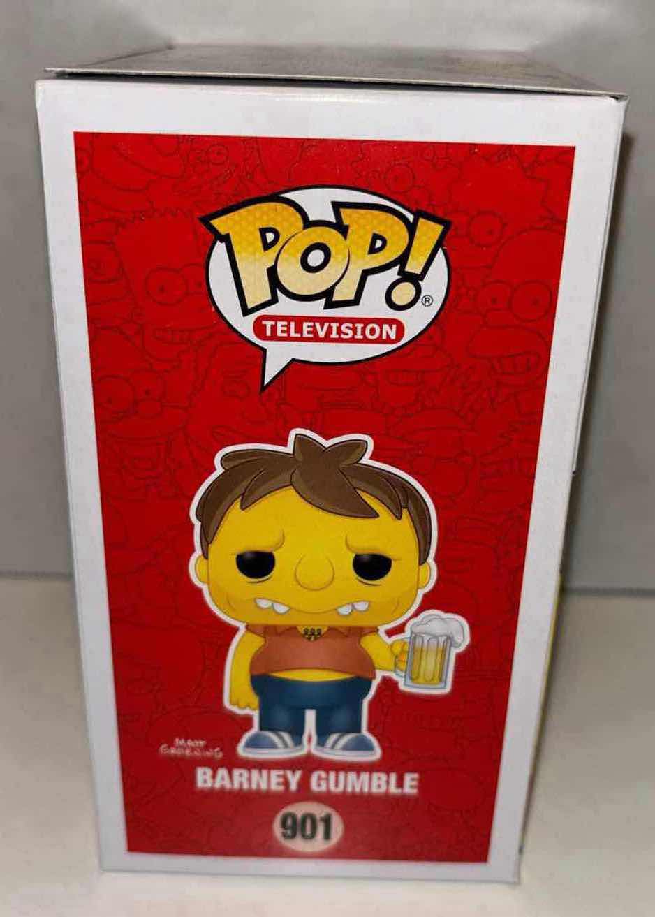 Photo 4 of NEW FUNKO POP! TELEVISION VINYL FIGURE & POCKET POP! KEYCHAIN, THE SIMPSONS #901 BARNEY GUMBLE & U.S.A. HOMER KEYCHAIN