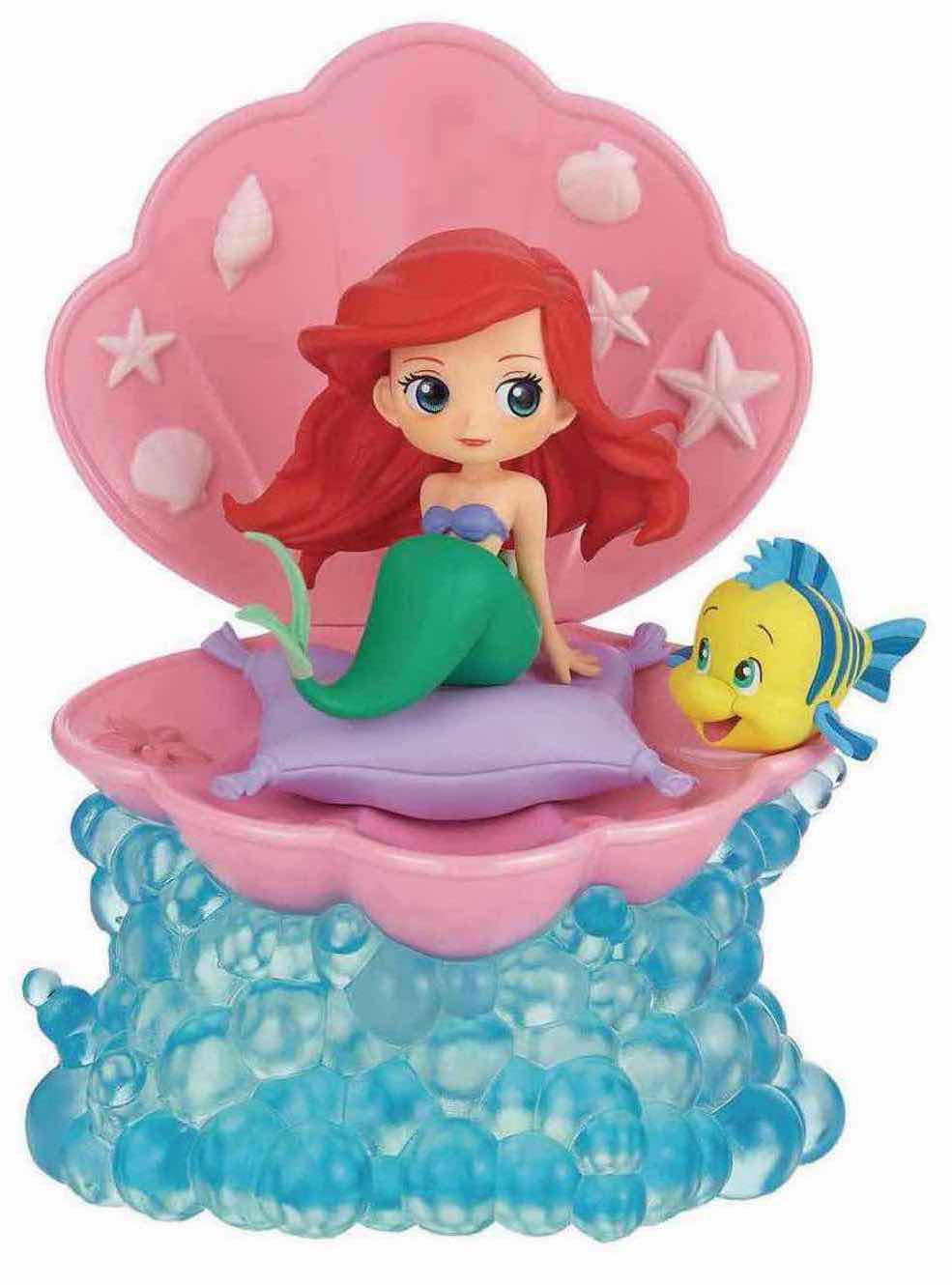 Photo 2 of NEW BANDAI Q POSKET STORIES, 2-PACK THE LITTLE MERMAID STATUE VERSION A (PINK) & VERSION B (PURPLE)