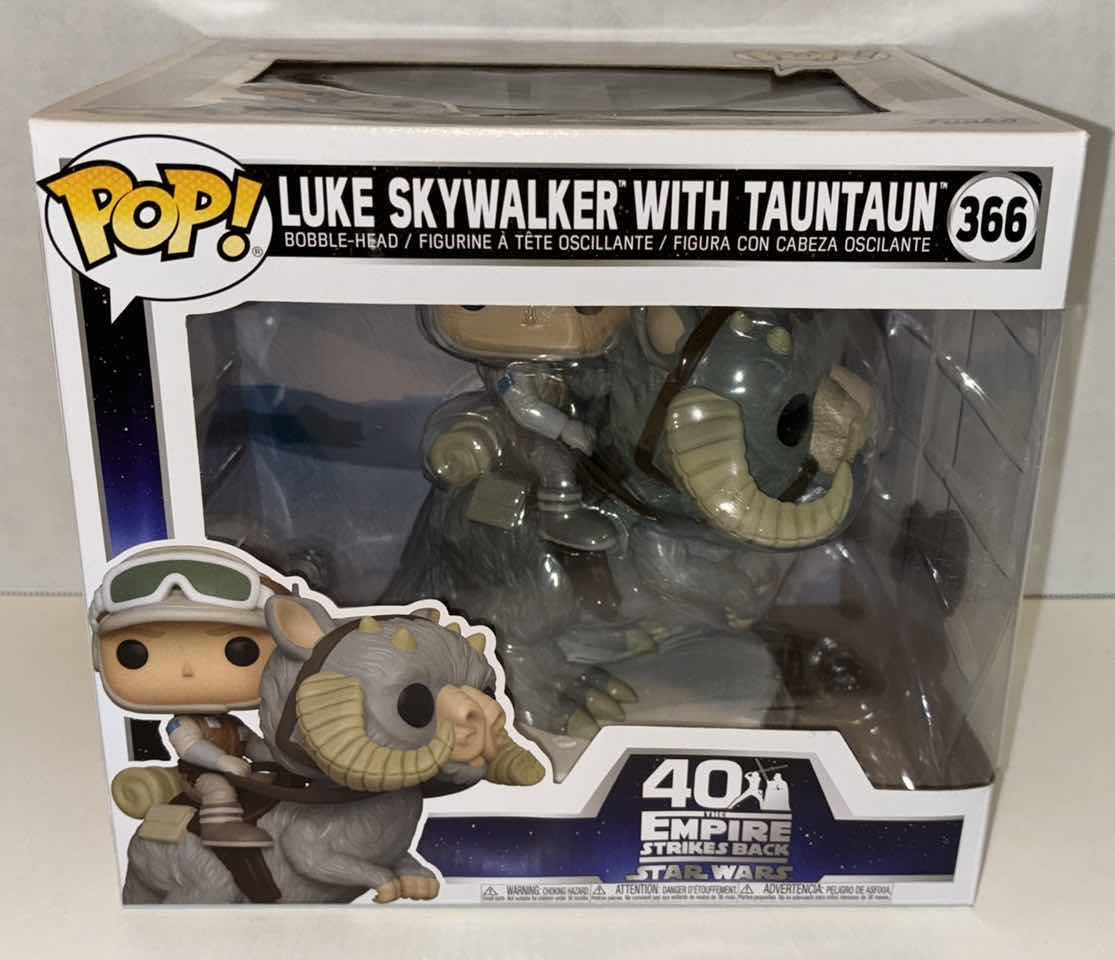 Photo 2 of NEW FUNKO POP! STAR WARS 40TH ANNIVERSARY THE EMPIRE STRIKES BACK BOBBLE-HEAD VINYL FIGURE, #366 LUKE SKYWALKER WITH TAUNTAUN