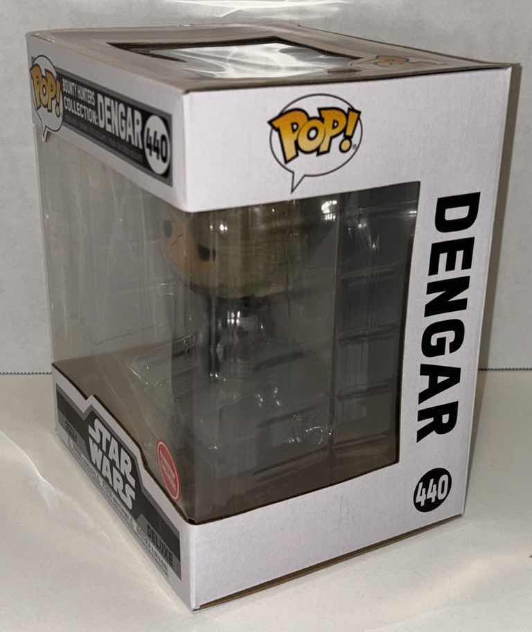 Photo 3 of NEW FUNKO POP! GAMESTOP EXCLUSIVE DELUXE STAR WARS BOBBLE-HEAD VINYL FIGURE, #440 BOUNTY HUNTERS COLLECTION: DENGAR