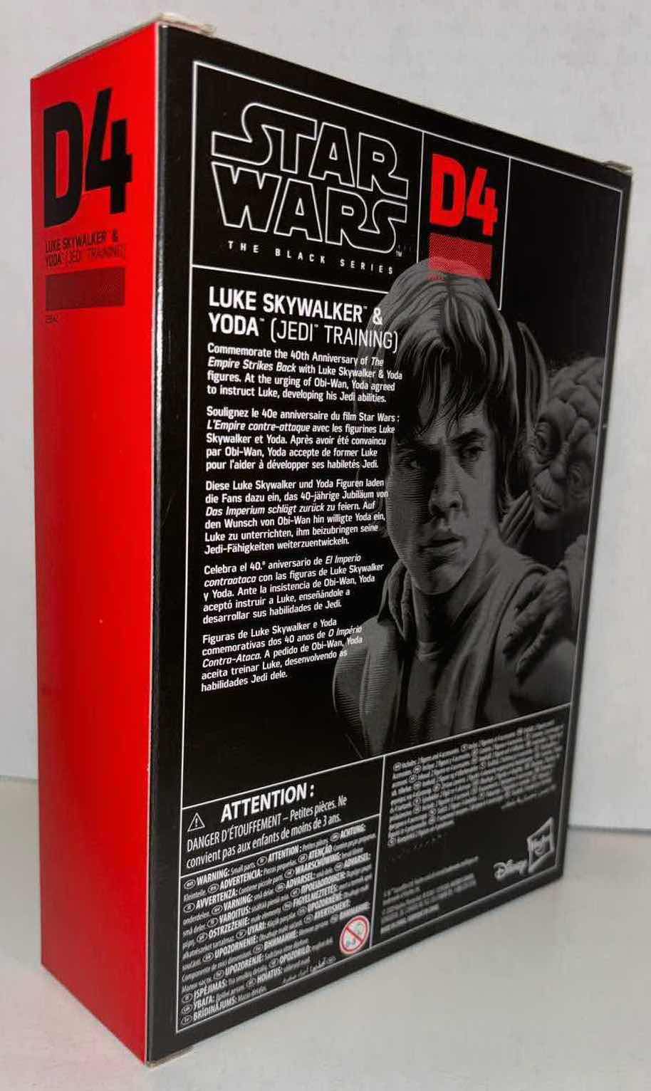 Photo 4 of NEW HASBRO STAR WARS THE BLACK SERIES 40TH ANNIVERSARY THE EMPIRE STRIKES BACK ACTION FIGURE & ACCESSORIES, #D4 “LUKE SKYWALKER & YODA (JEDI TRAINING)”