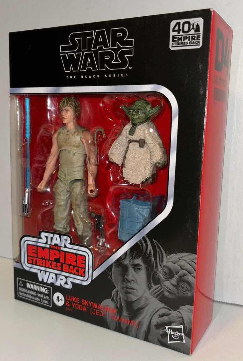 Photo 3 of NEW HASBRO STAR WARS THE BLACK SERIES 40TH ANNIVERSARY THE EMPIRE STRIKES BACK ACTION FIGURE & ACCESSORIES, #D4 “LUKE SKYWALKER & YODA (JEDI TRAINING)”