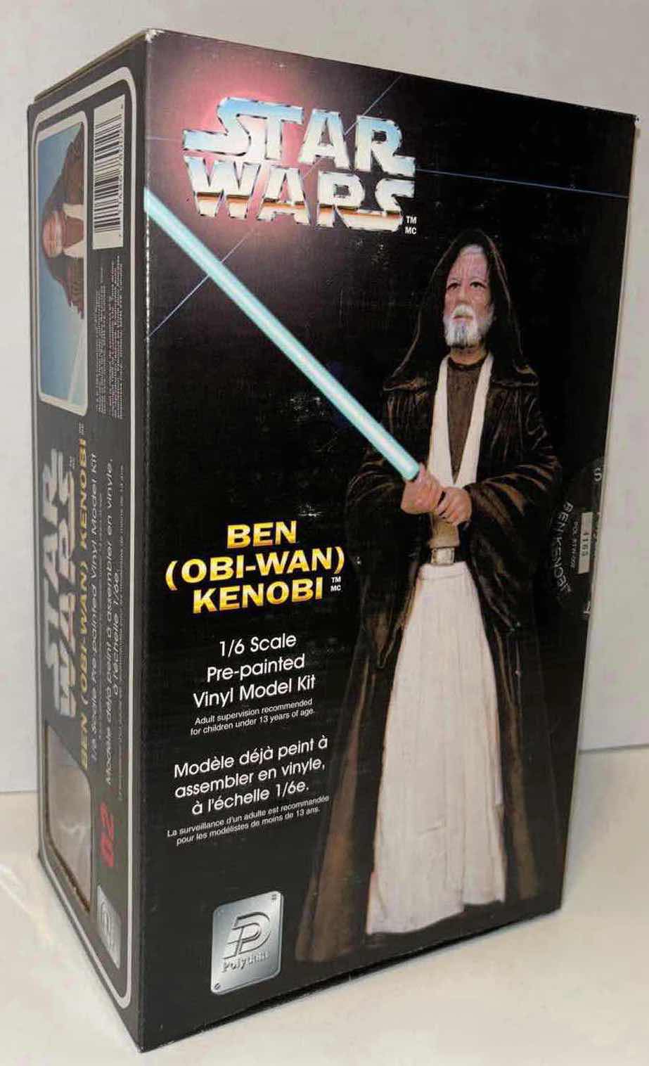 Photo 1 of NEW FACTORY SEALED 1995 POLYDATA STAR WARS 1/6 SCALE PRE-PAINTED VINYL MODEL KIT “BEN (OBI-WAN) KENOBI” #02