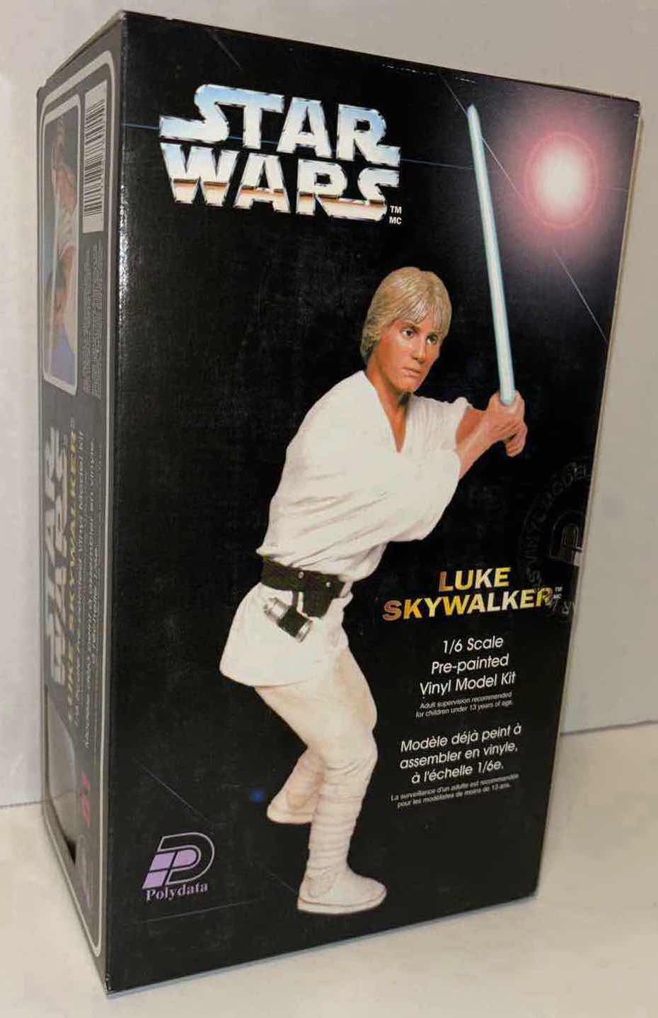 Photo 1 of NEW FACTORY SEALED 1995 POLYDATA STAR WARS 1/6 SCALE PRE-PAINTED VINYL MODEL KIT “LUKE SKYWALKER” #01