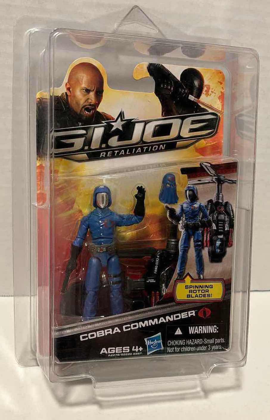 Photo 1 of NEW HASBRO G.I. JOE RETALIATION ACTION FIGURE & ACCESSORIES “COBRA COMMANDER” IN PROTECTIVE CLEAR CLAMSHELL CASE