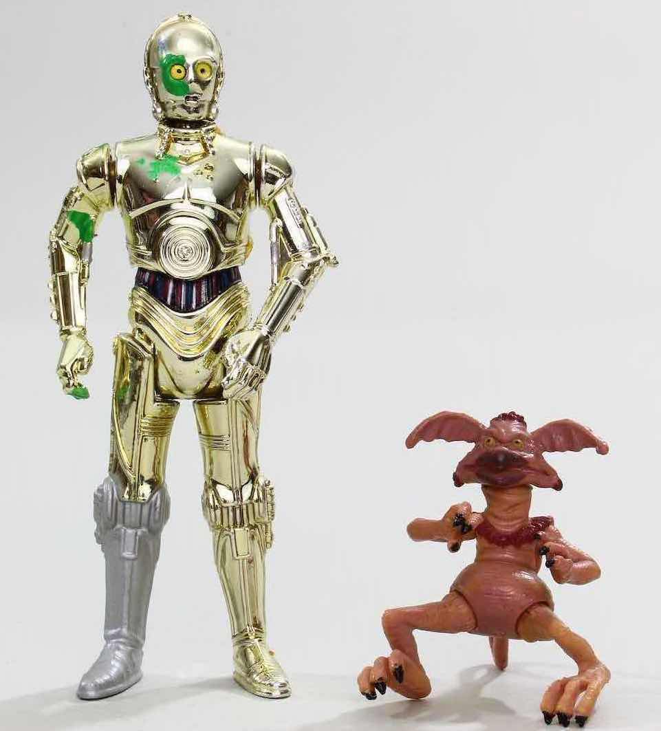 Photo 1 of NEW 2007 HASBRO STAR WARS 30TH ANNIVERSARY RETURN OF THE JEDI ACTION FIGURES & ACCESSORIES “C-3PO & SALACIOUS CRUMB” W EXCLUSIVE COLLECTOR COIN