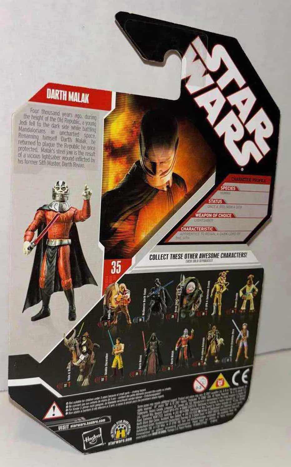 Photo 2 of NEW 2007 HASBRO STAR WARS 30TH ANNIVERSARY EXPANDED UNIVERSE FIGURE & ACCESSORIES “DARTH MALAK” W EXCLUSIVE COLLECTOR COIN