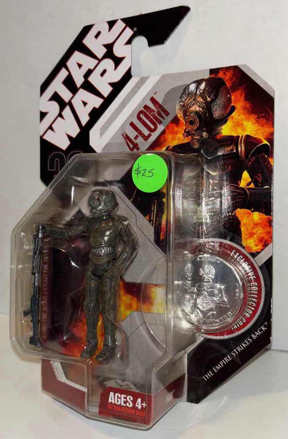 Photo 1 of NEW 2007 HASBRO STAR WARS 30TH ANNIVERSARY THE EMPIRE STRIKES BACK FIGURE & ACCESSORIES “4-LOM” W EXCLUSIVE COLLECTOR COIN