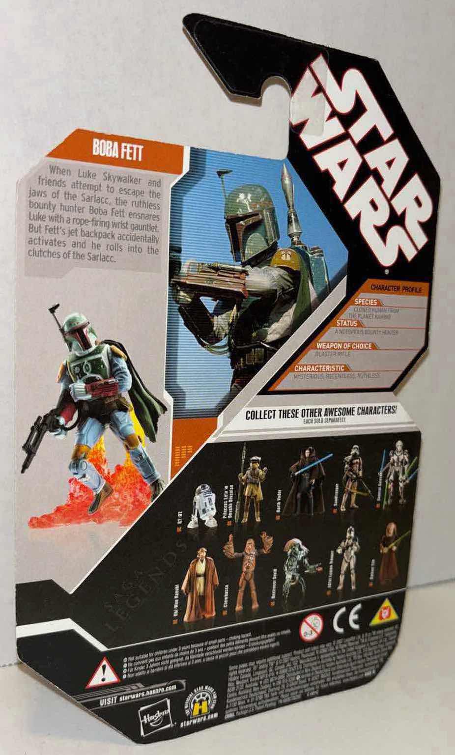 Photo 3 of NEW 2007 HASBRO STAR WARS 30TH ANNIVERSARY SAGA LEGENDS FIGURE & ACCESSORIES “BOBA FETT” W EXCLUSIVE COLLECTOR COIN