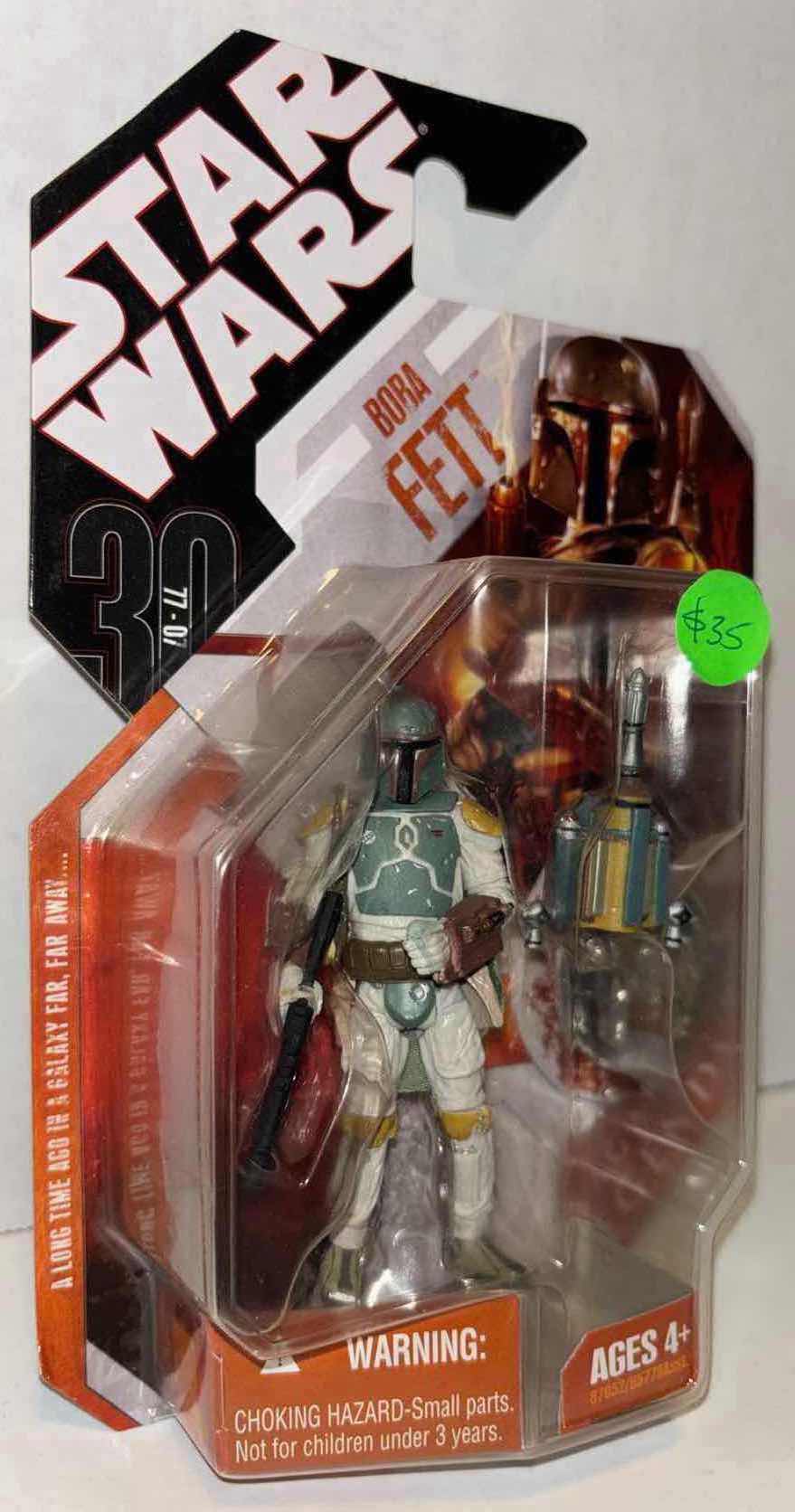 Photo 2 of NEW 2007 HASBRO STAR WARS 30TH ANNIVERSARY SAGA LEGENDS FIGURE & ACCESSORIES “BOBA FETT” W EXCLUSIVE COLLECTOR COIN