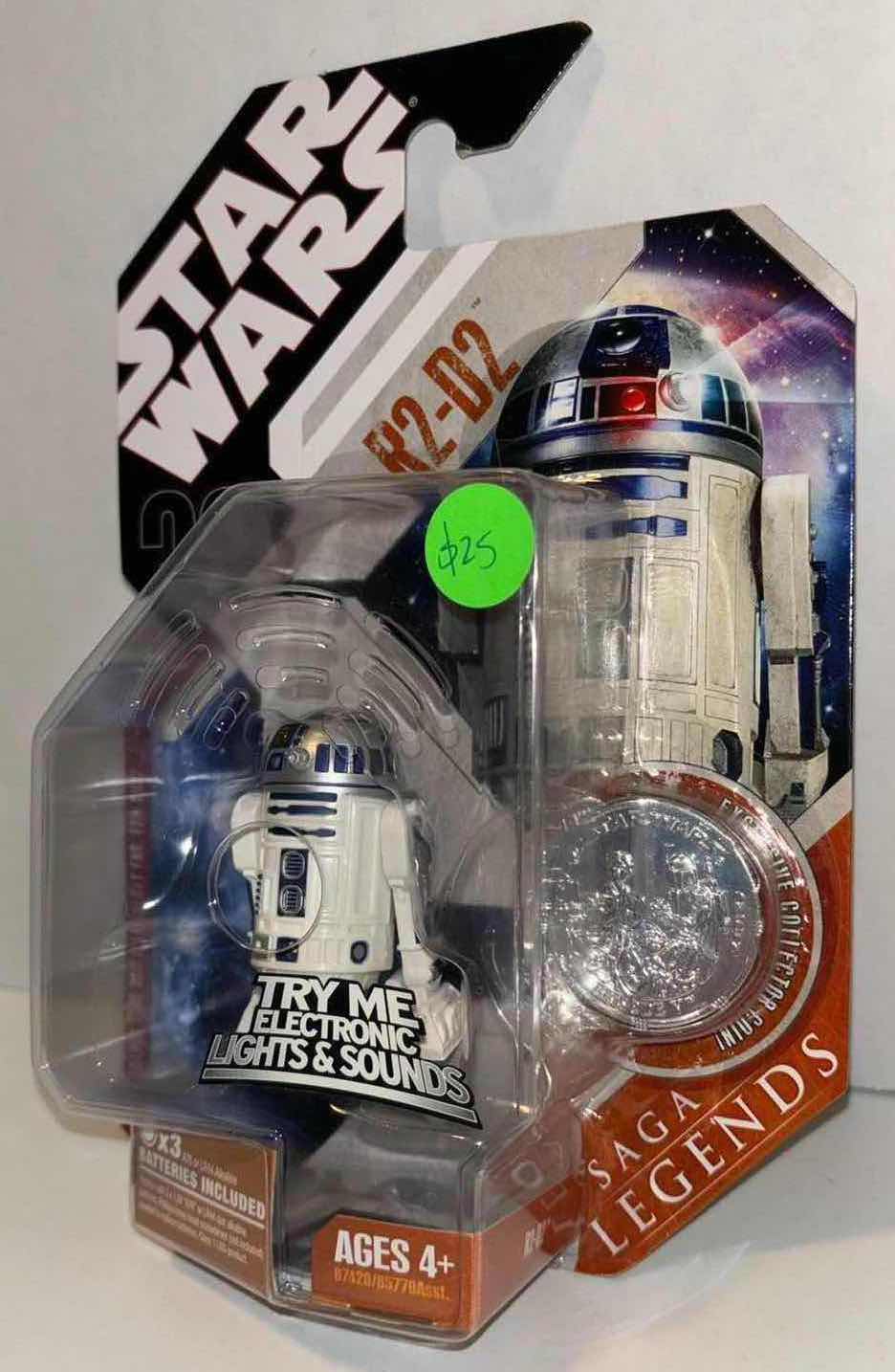 Photo 1 of NEW 2007 HASBRO STAR WARS 30TH ANNIVERSARY SAGA LEGENDS FIGURE & ACCESSORIES “R2-D2” W EXCLUSIVE COLLECTOR COIN