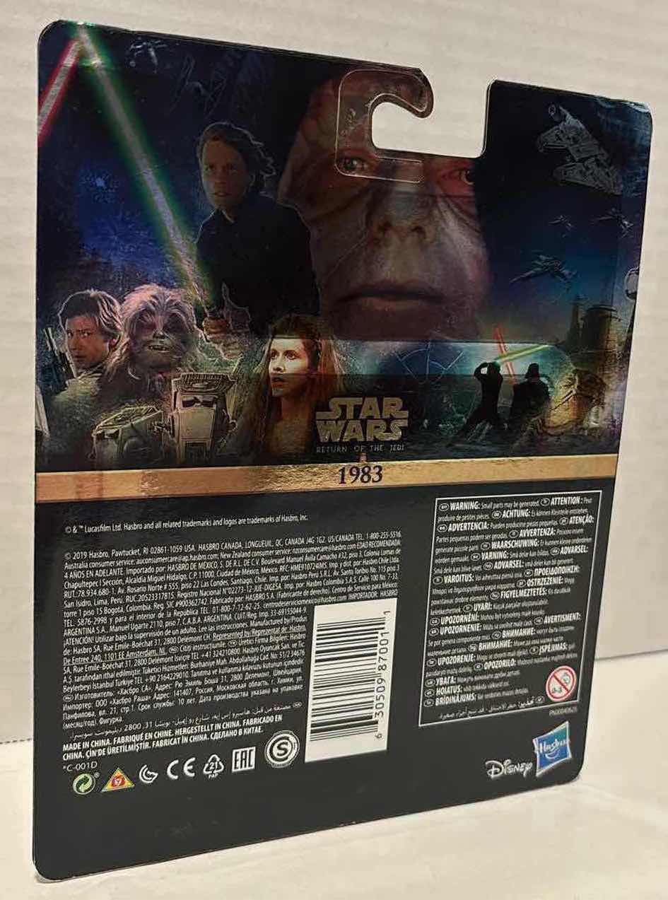 Photo 3 of NEW HASBRO STAR WARS COMMEMORATIVE EDITION SKYWALKER SAGA 2-PACK (2), RETURN OF THE JEDI GOLD “LUKE SKYWALKER & CHEWBACCA” & THE FORCE AWAKENS GOLD “FINN & POE DAMERON”