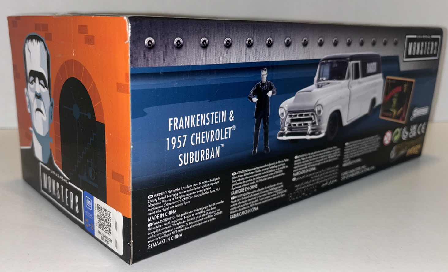 Photo 5 of NEW JADA TOYS HOLLYWOOD RIDES UNIVERSAL MONSTERS DIE-CAST VEHICLE & FIGURE, “FRANKENSTEIN & 1957 CHEVROLET SUBURBAN”