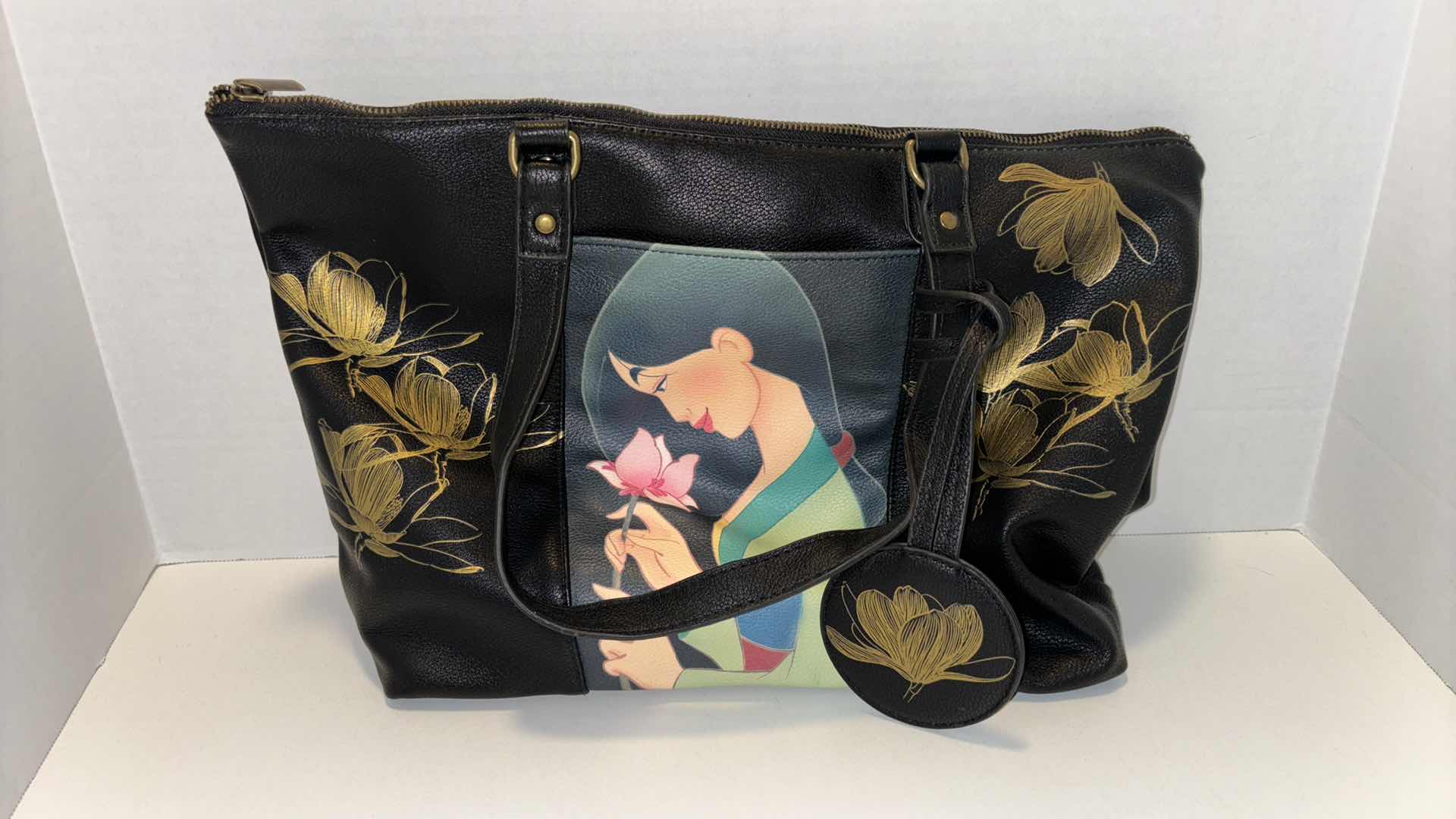 Photo 3 of DISNEY’S MULAN 20TH ANNIVERSARY COLLECTION FASHION TOTE BAG W MIRROR