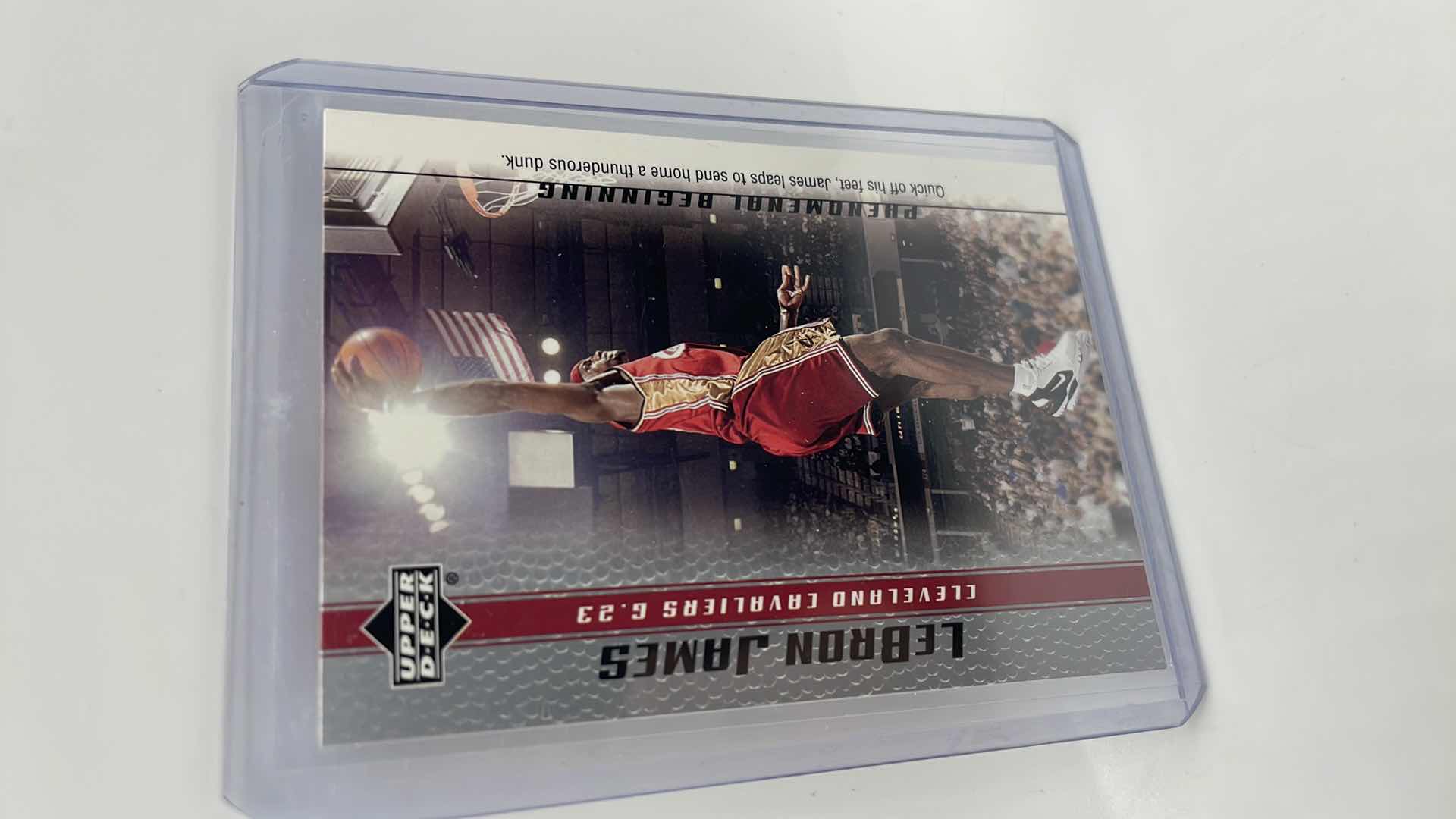 Photo 1 of 2004 LEBRON JAMES UPPER DECK PHENOMENAL BEGINING CARD 18