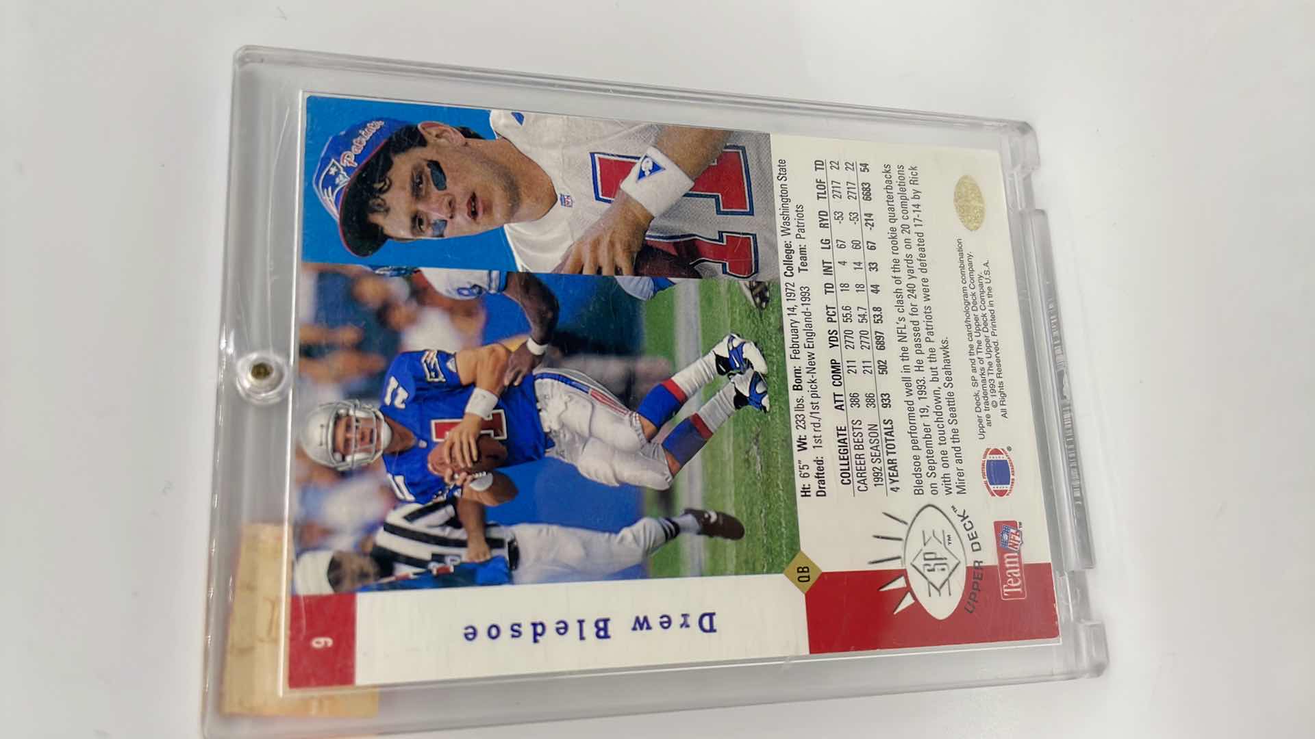 Photo 2 of 1993 DREW BLEDOSE UPPER DECK ROOKIE CARD 9