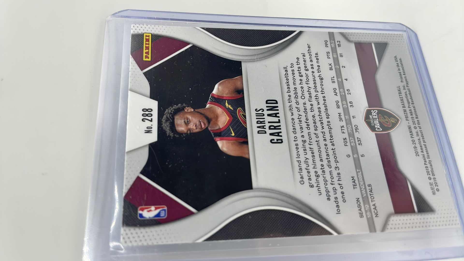 Photo 2 of 2019-20 DARIUS GARLAND PANINI ROOKIE CARD 288