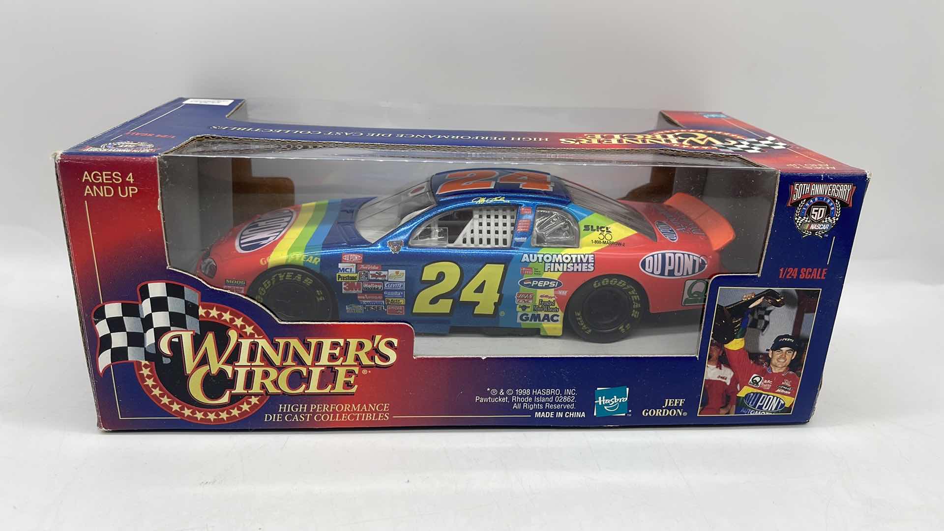 Photo 1 of 1997 JEFF GORDON WINNER'S CIRCLE DIE CAST COLLECTIBLE 1/24 SCALE 
