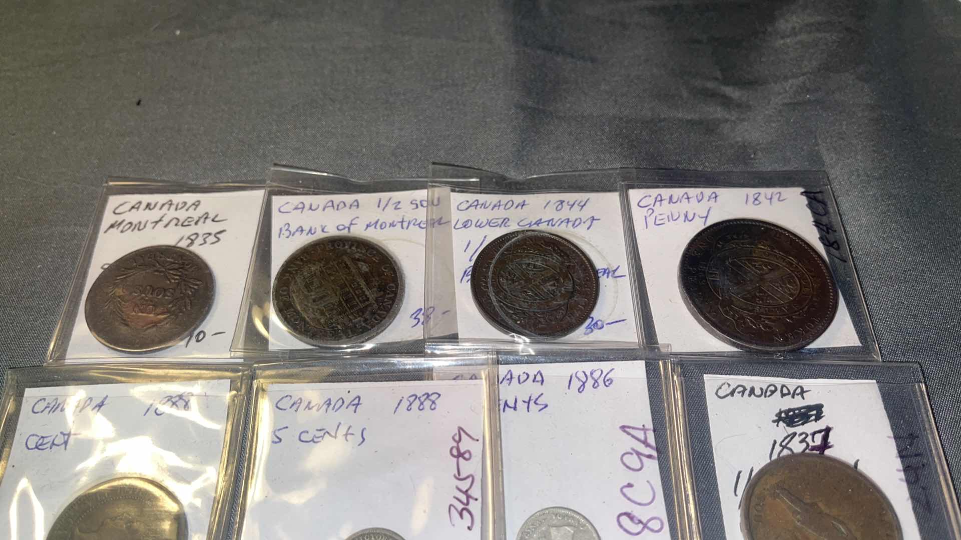 Photo 2 of 10 CANADIAN ANTIQUE COLLECTOR COINS