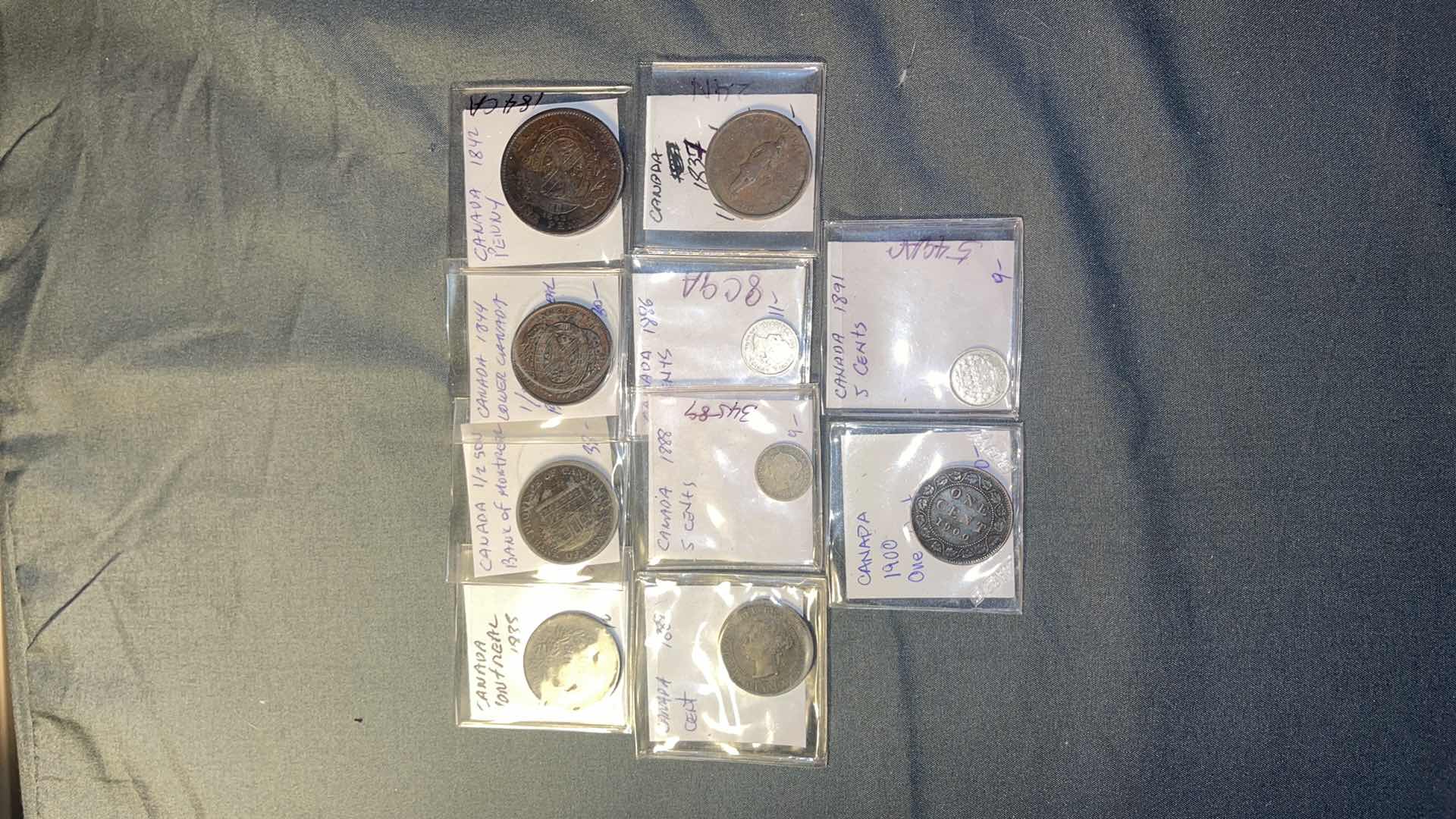 Photo 5 of 10 CANADIAN ANTIQUE COLLECTOR COINS