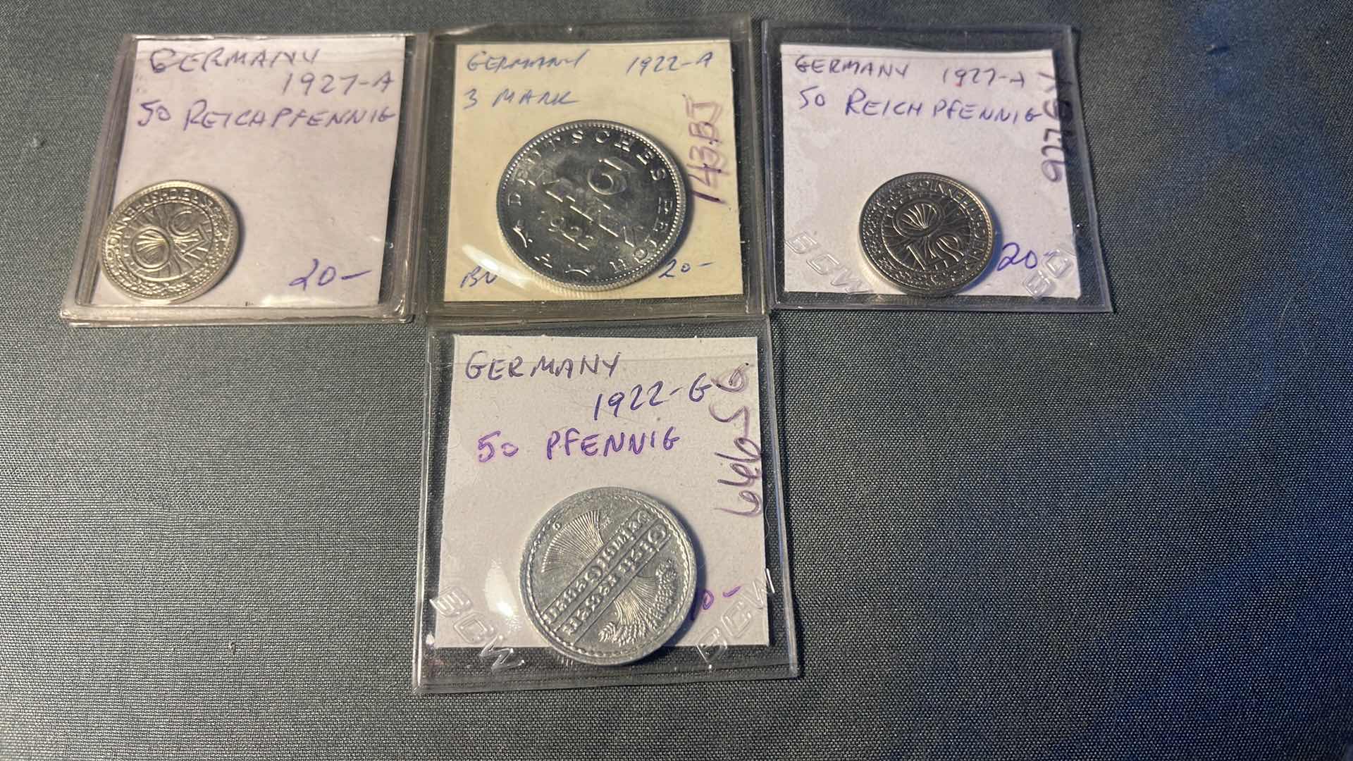 Photo 3 of 4 ASSORTED GERMANY 1920�’S COLLECTOR COINS