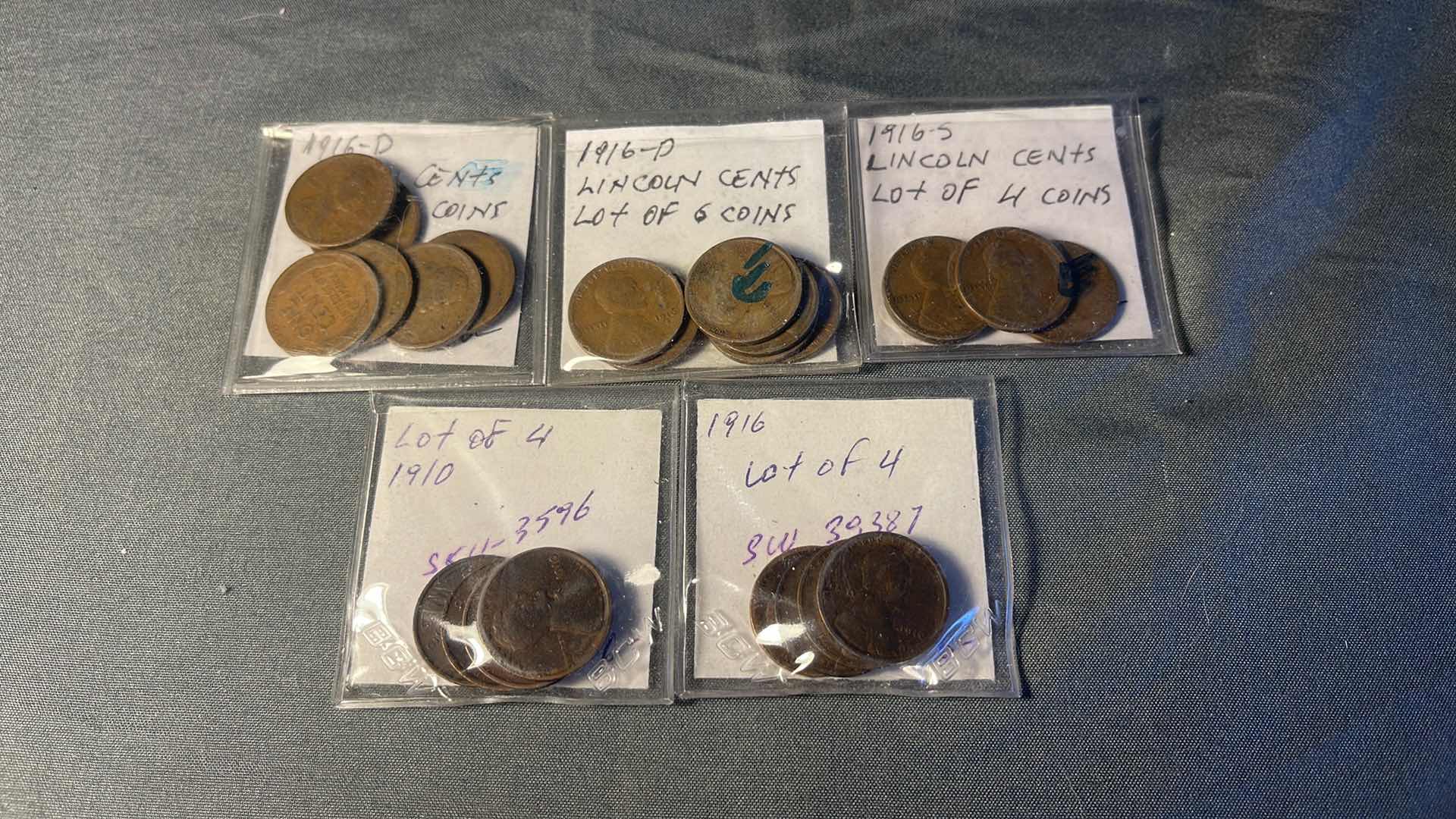 Photo 1 of 5 SETS OF EARLY 1900’S PENNY’S