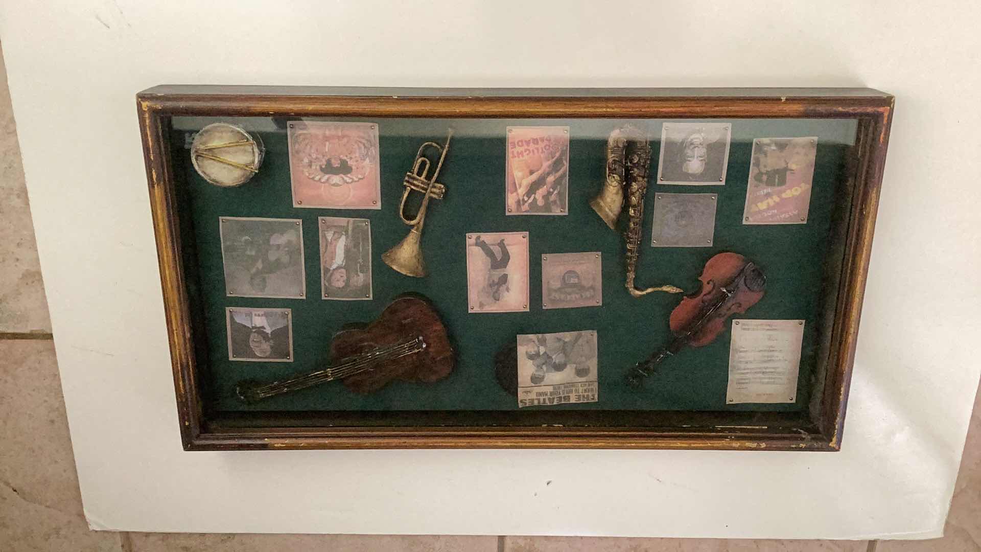 Photo 1 of MUSIC THRU THE AGES SHADOW BOX 20” X H 11”