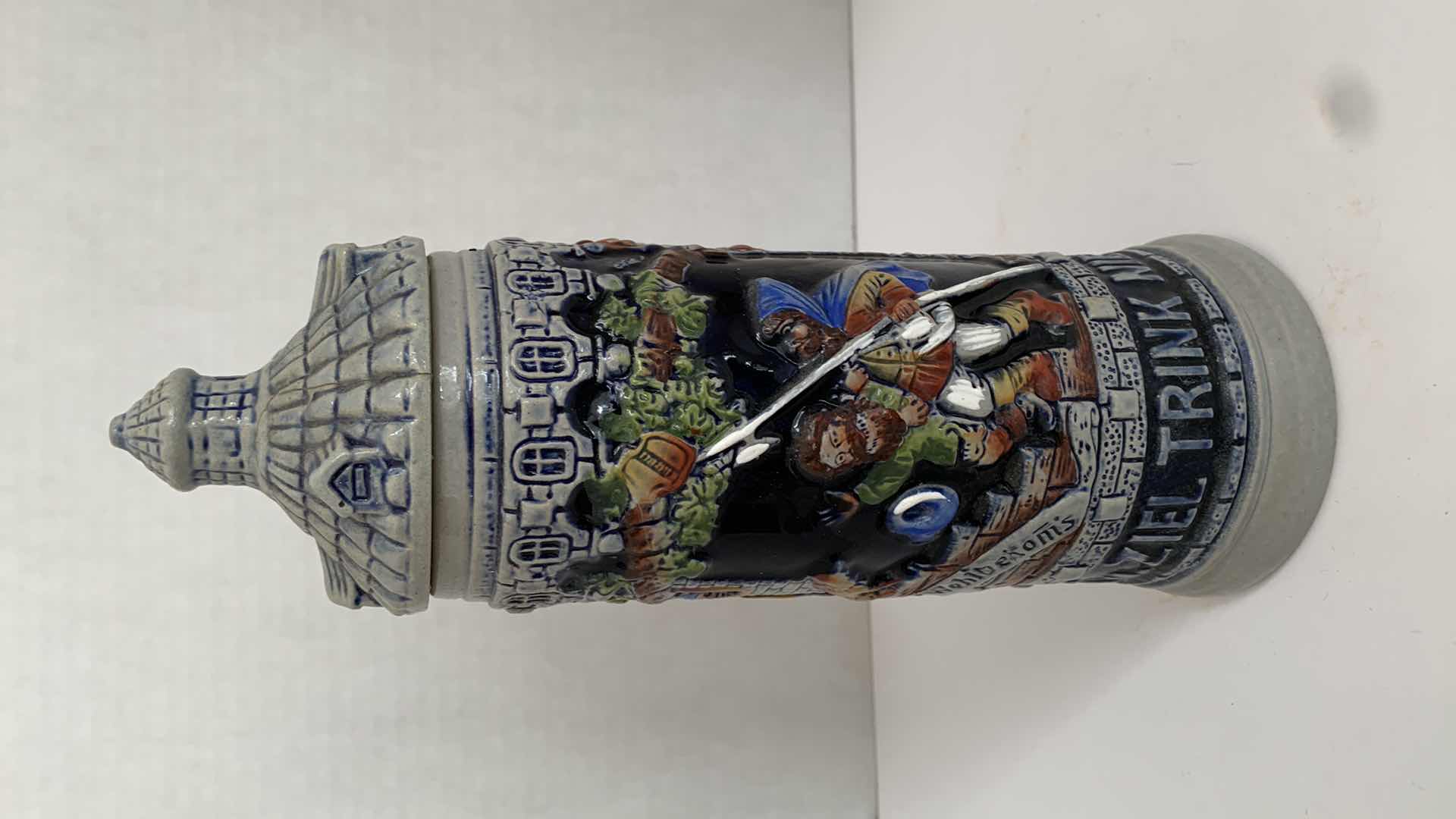 Photo 3 of SET OF 2 GERMAN BEER STEIN'S ONE MADE IN GERMANY 4” X 4” H 10”