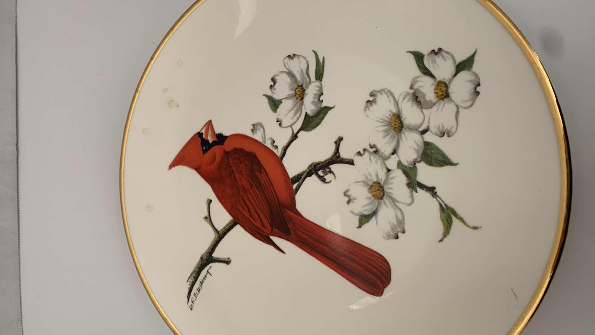 Photo 2 of AVON PRODUCTS “CARDINAL” PLATE 11” WIDE
