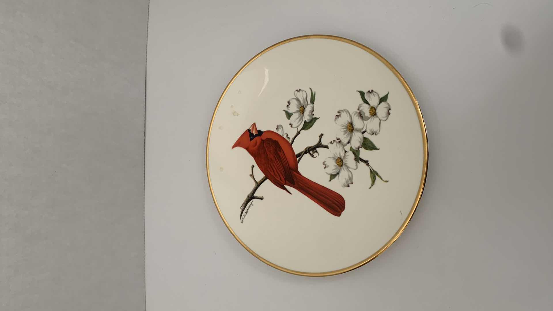 Photo 1 of AVON PRODUCTS “CARDINAL” PLATE 11” WIDE
