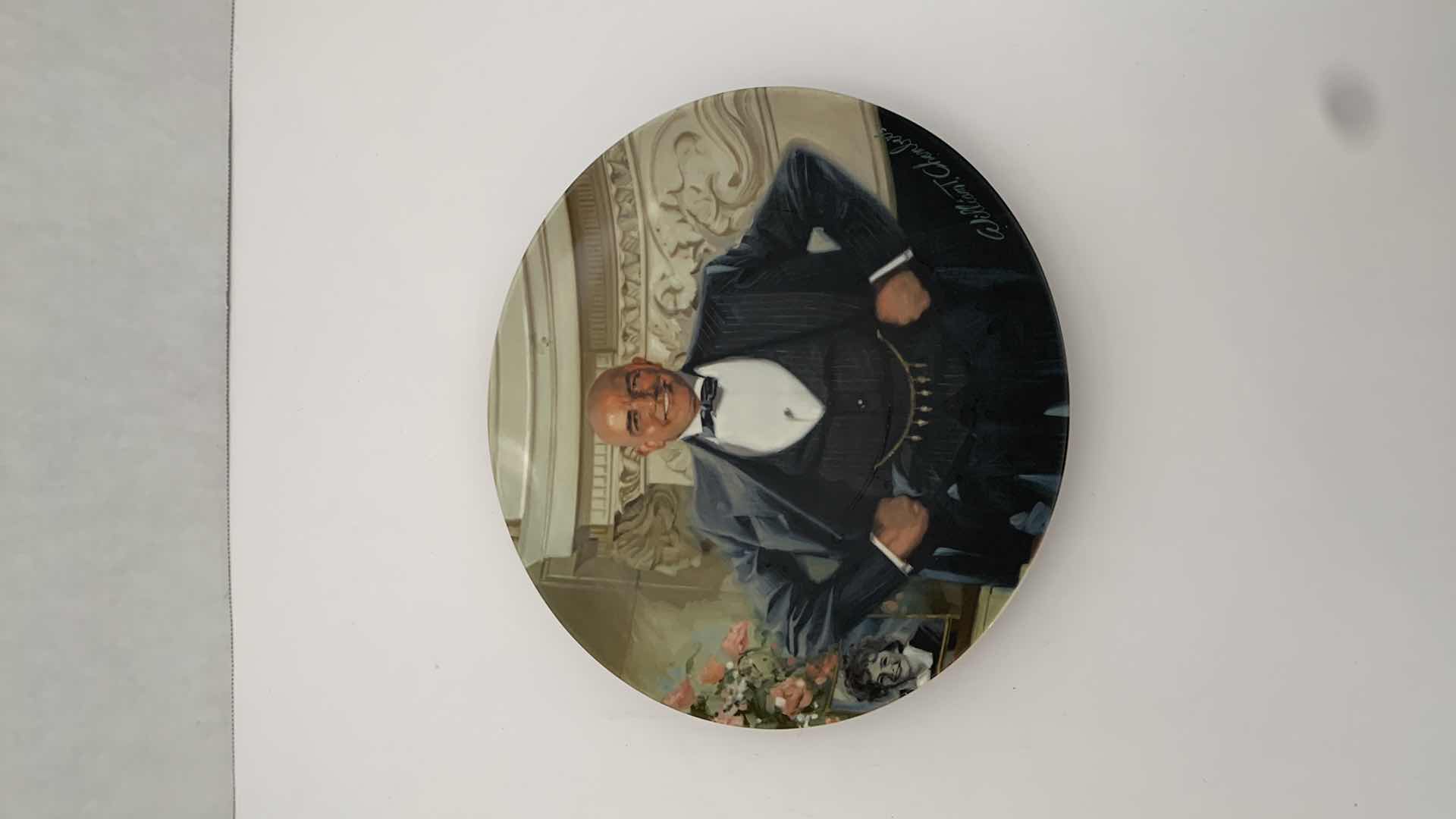 Photo 1 of WILLIAM CHAMBERS “DADDY WARBUCKS” PLATE 9” WIDE