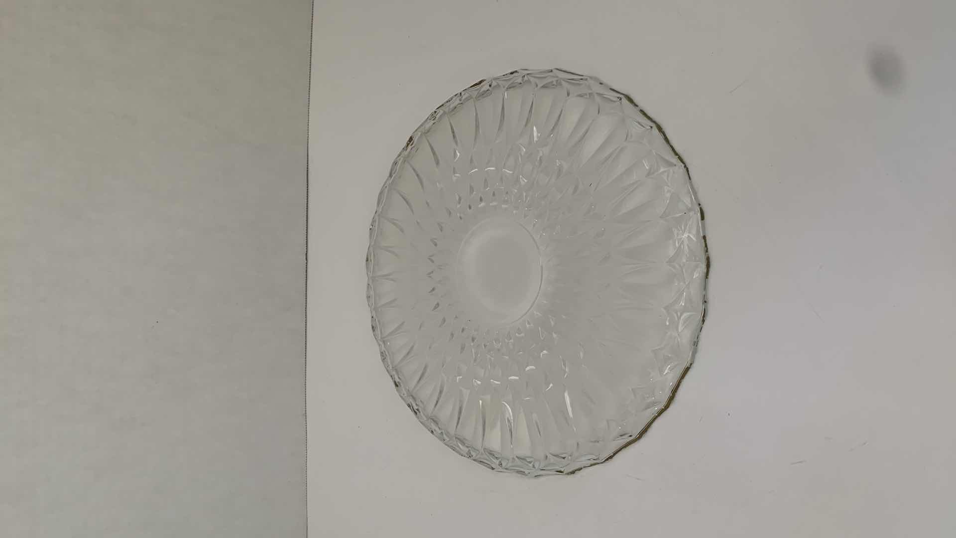 Photo 3 of VINTAGE CUT CRYSTAL DISH 10” X 10” H 1”