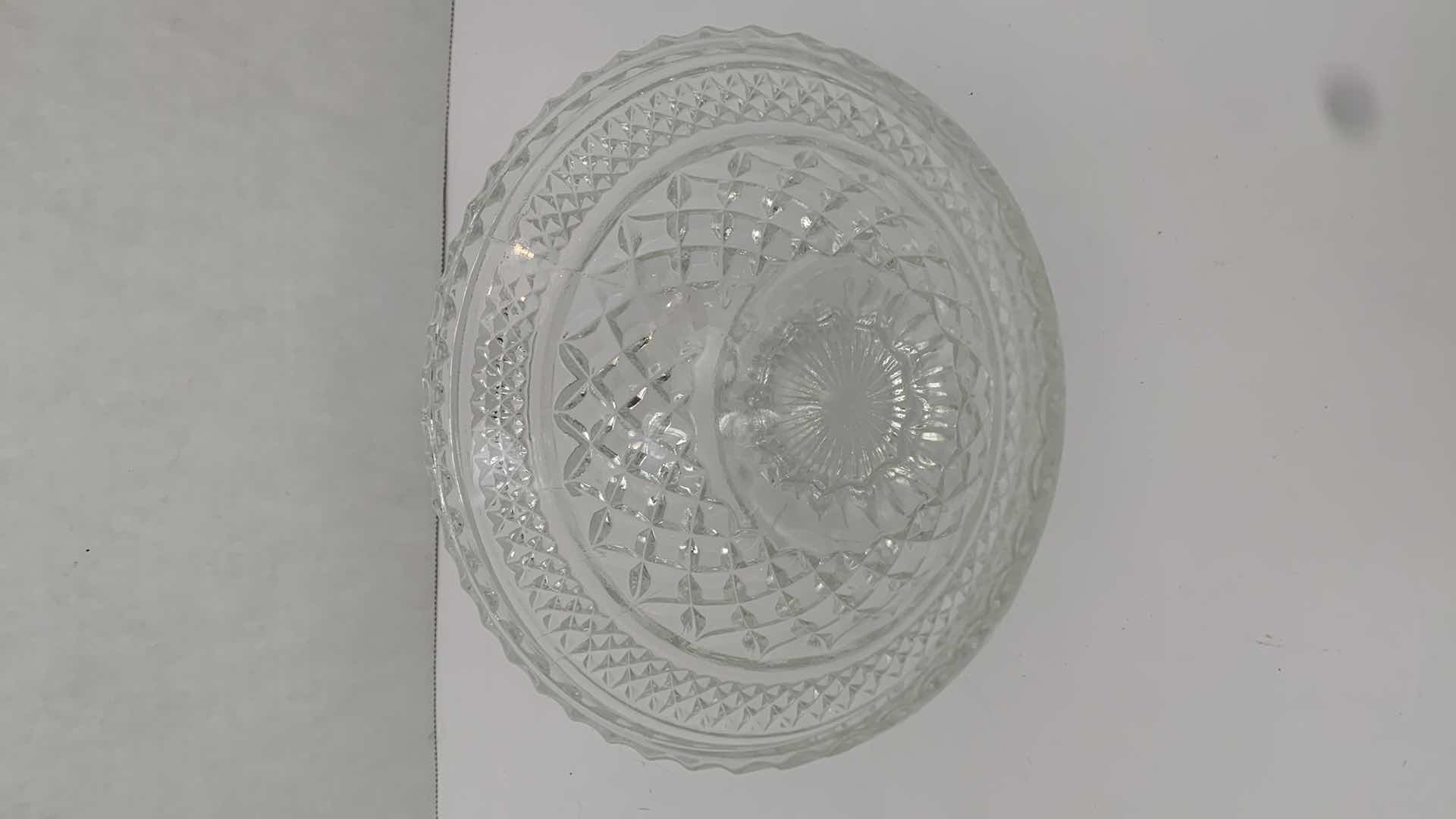 Photo 4 of VINTAGE CUT CRYSTAL DISH WITH LID 7” X 7” H 7.5”