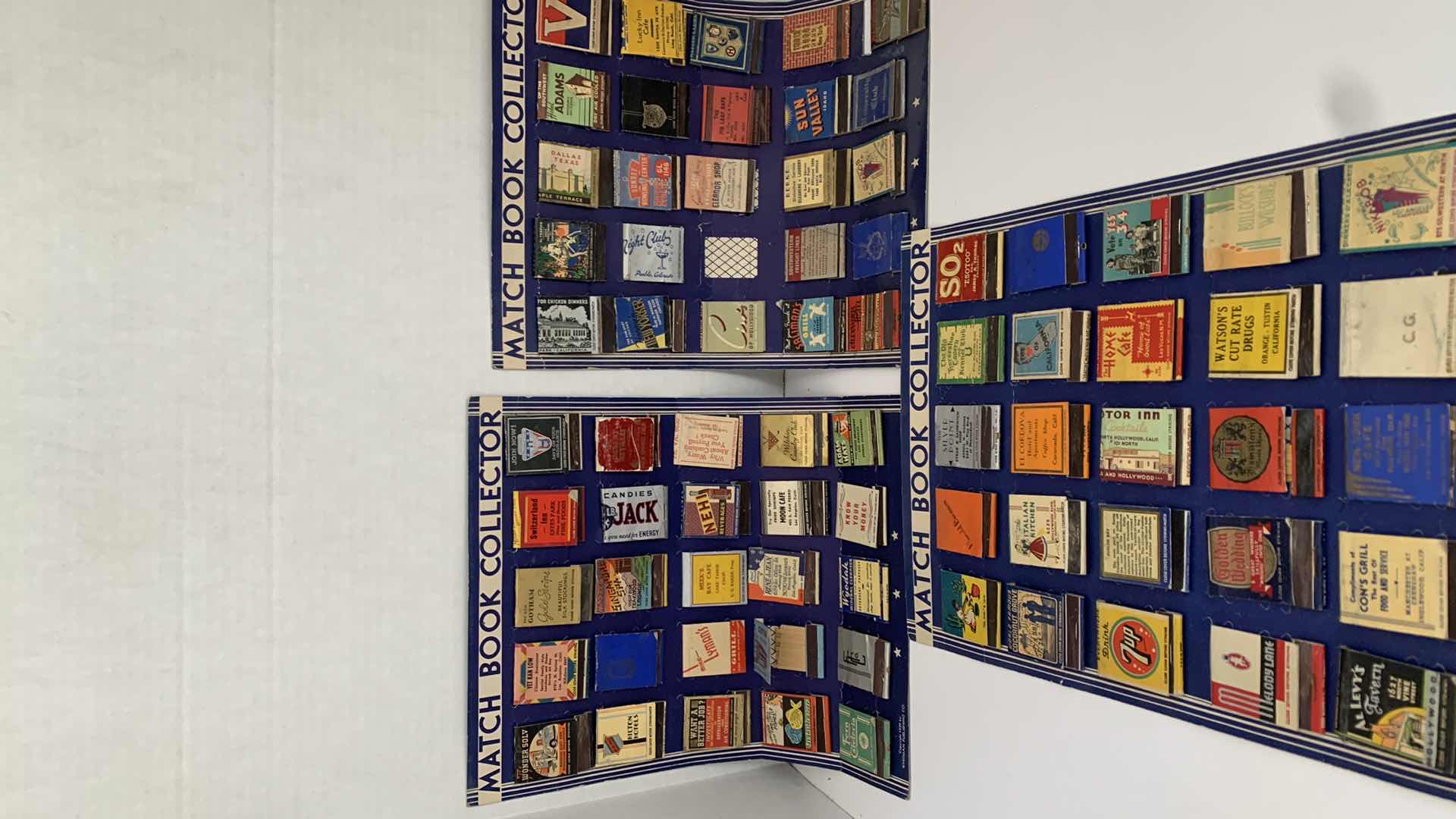 Photo 1 of SET OF 3 VINTAGE MATCH BOOK COLLECTIONS
