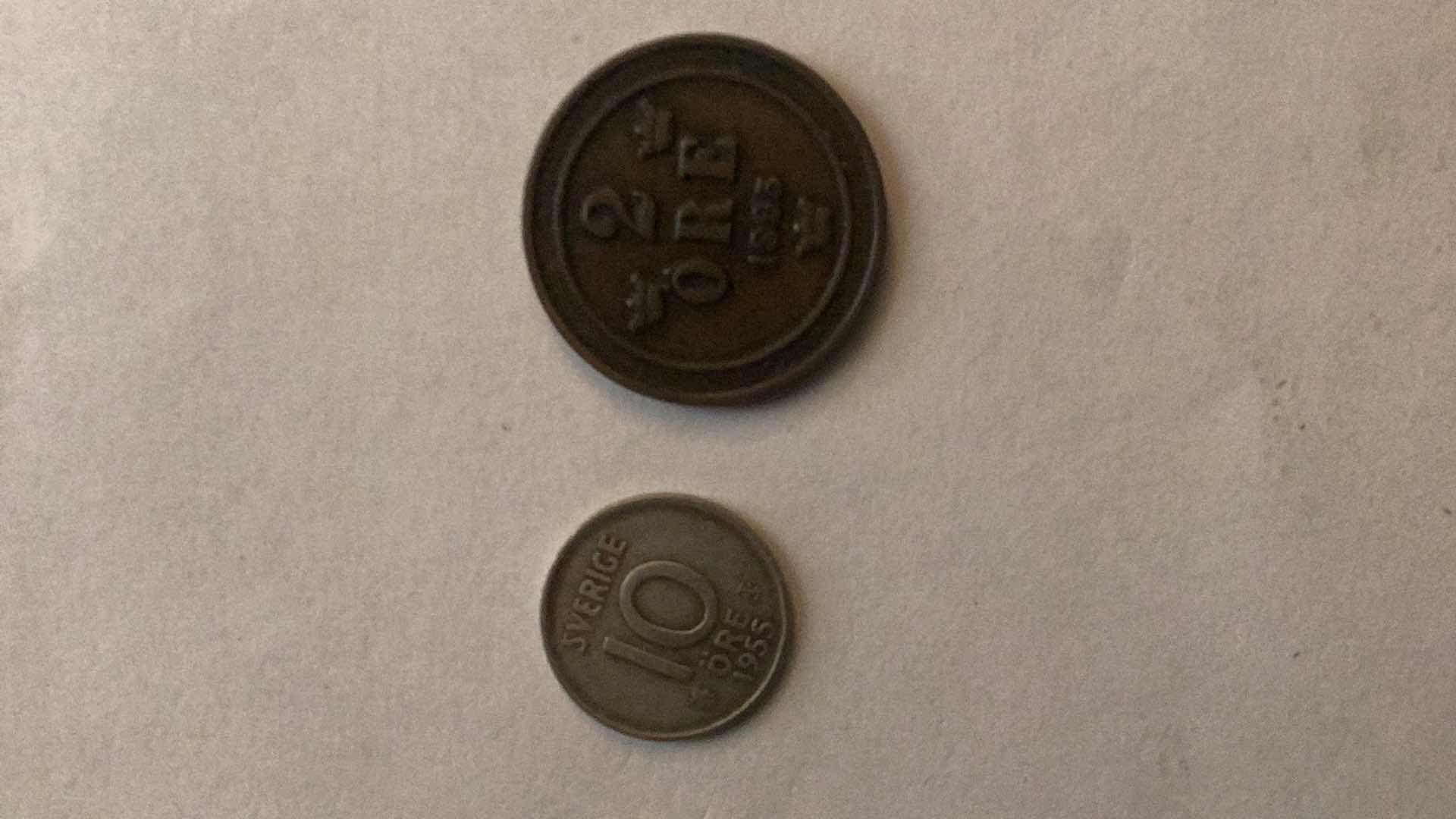 Photo 2 of SWEDEN 1895,1955 ORE COINS