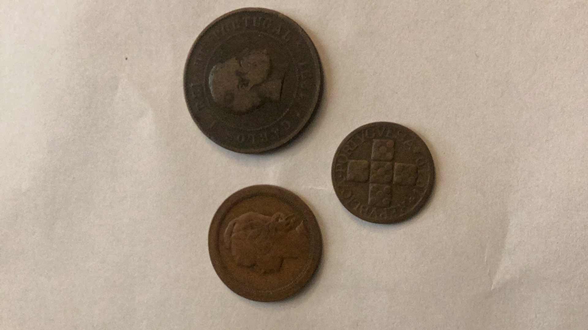 Photo 1 of PORTUGAL 1891,1925,1949 COINS