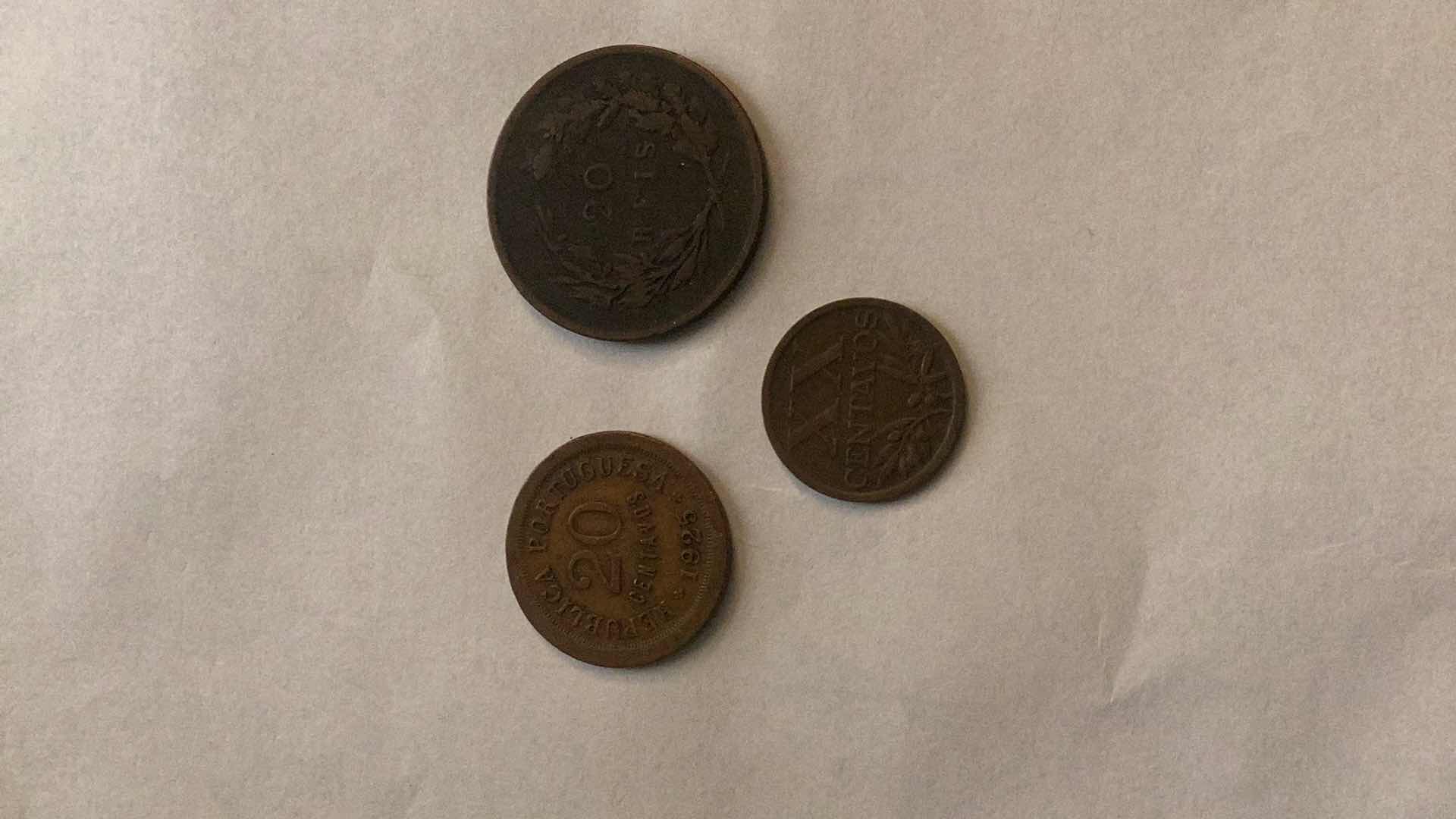 Photo 2 of PORTUGAL 1891,1925,1949 COINS