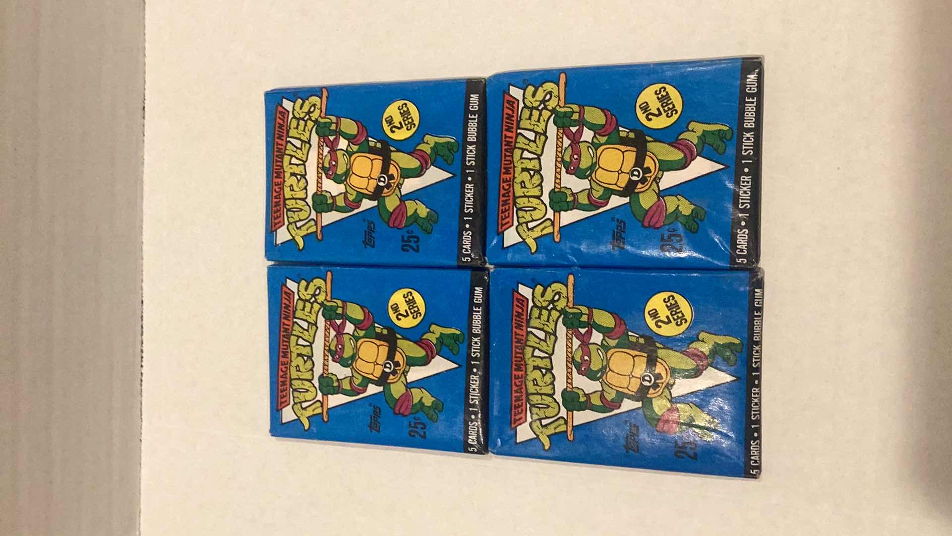 Photo 1 of 4 PACKS OF TEENAGE MUTANT NINJA TURTLES 2ND SERIES