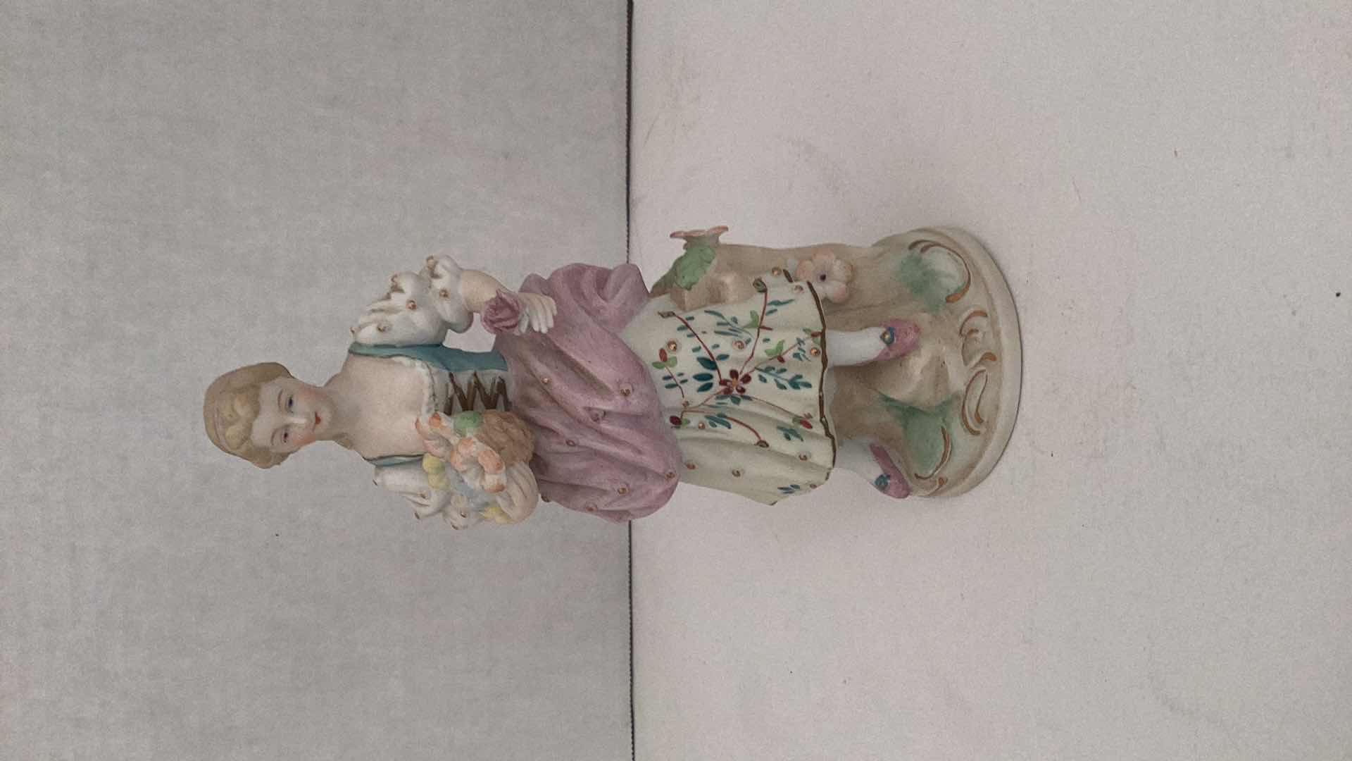 Photo 1 of VINTAGE MARUYAMA JAPAN PORCELAIN FIGURE 6” TALL