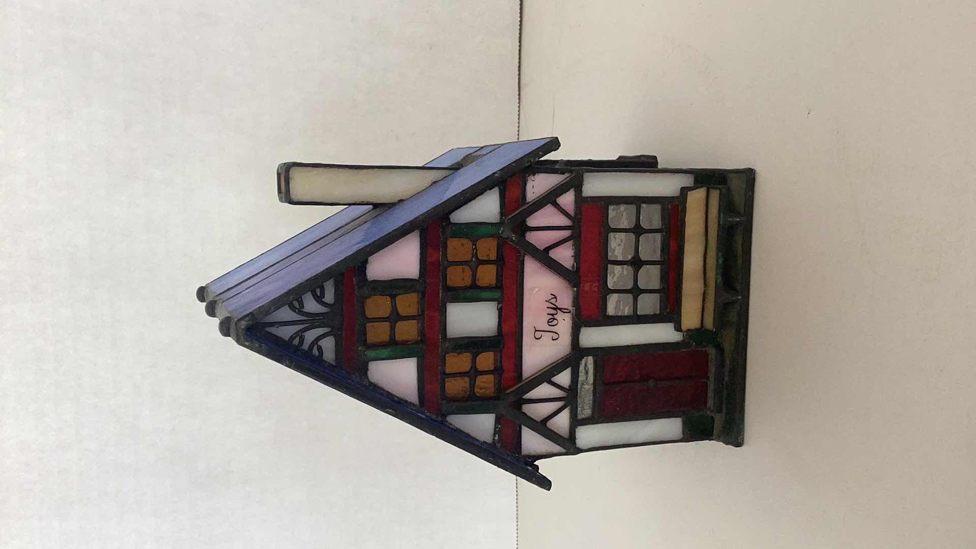 Photo 1 of STAINED GLASS HOUSE 7” TALL