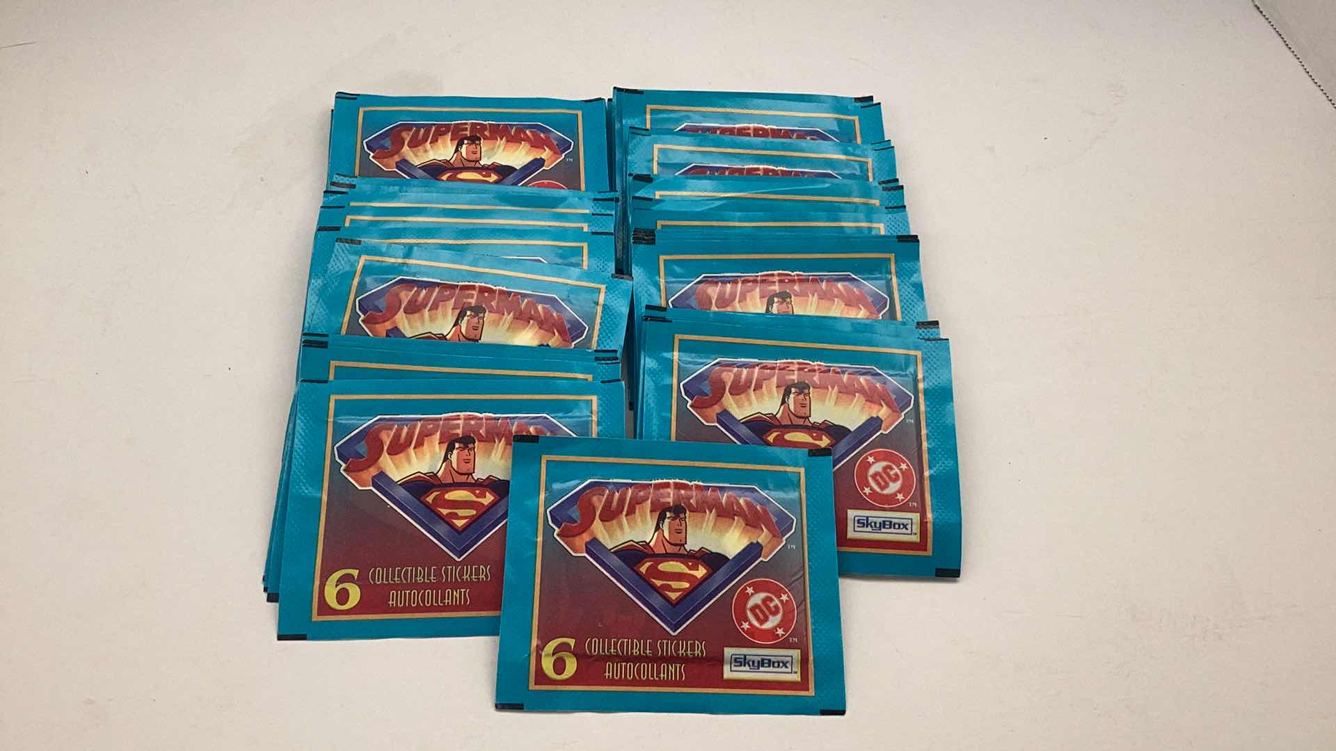 Photo 3 of SET OF 45 1996 COLLECTIBLE DC SUPERMAN STICKERS